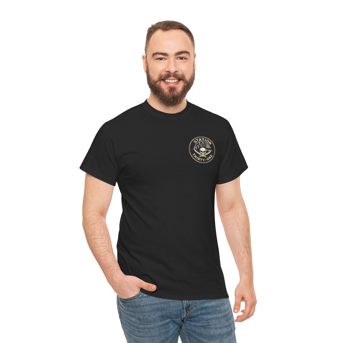 Unisex Heavy Cotton Tee - Station Thirty-One Fitness Graphic T-Shirt