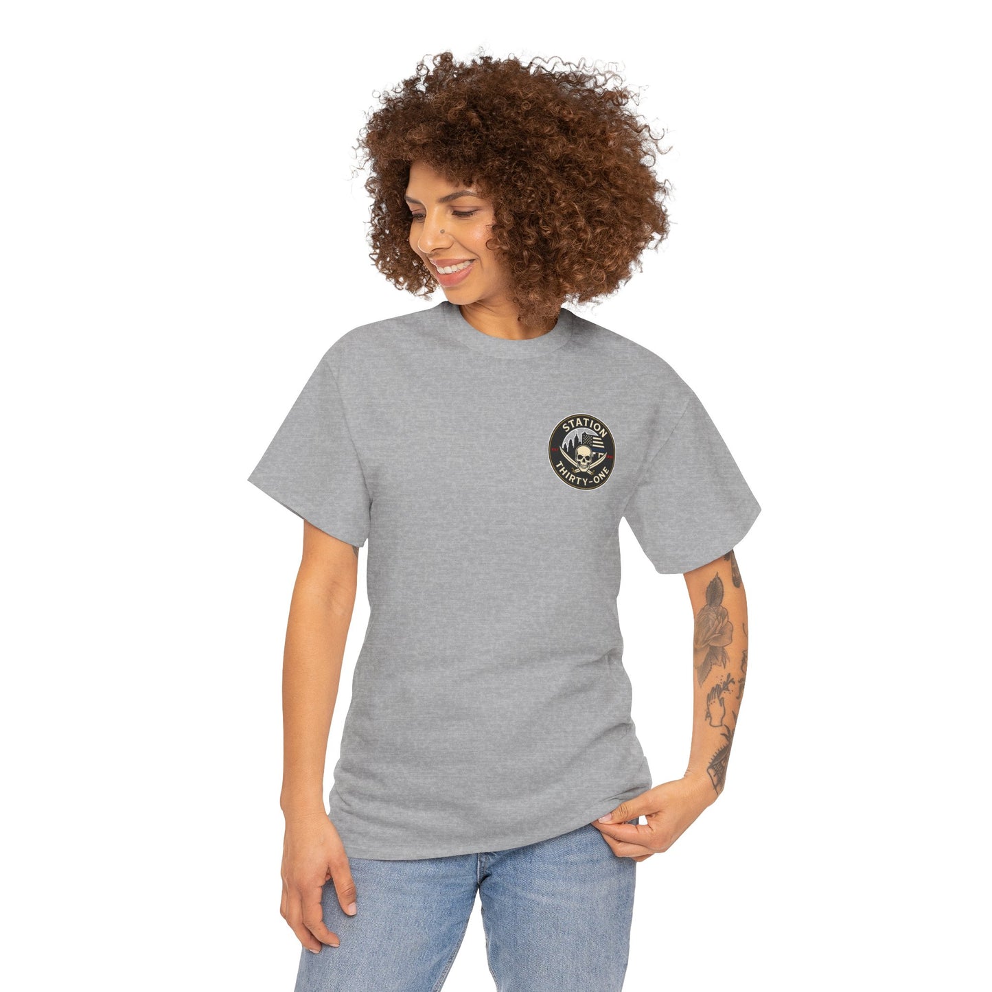 Unisex Heavy Cotton Tee - Station Thirty-One Fitness Graphic T-Shirt