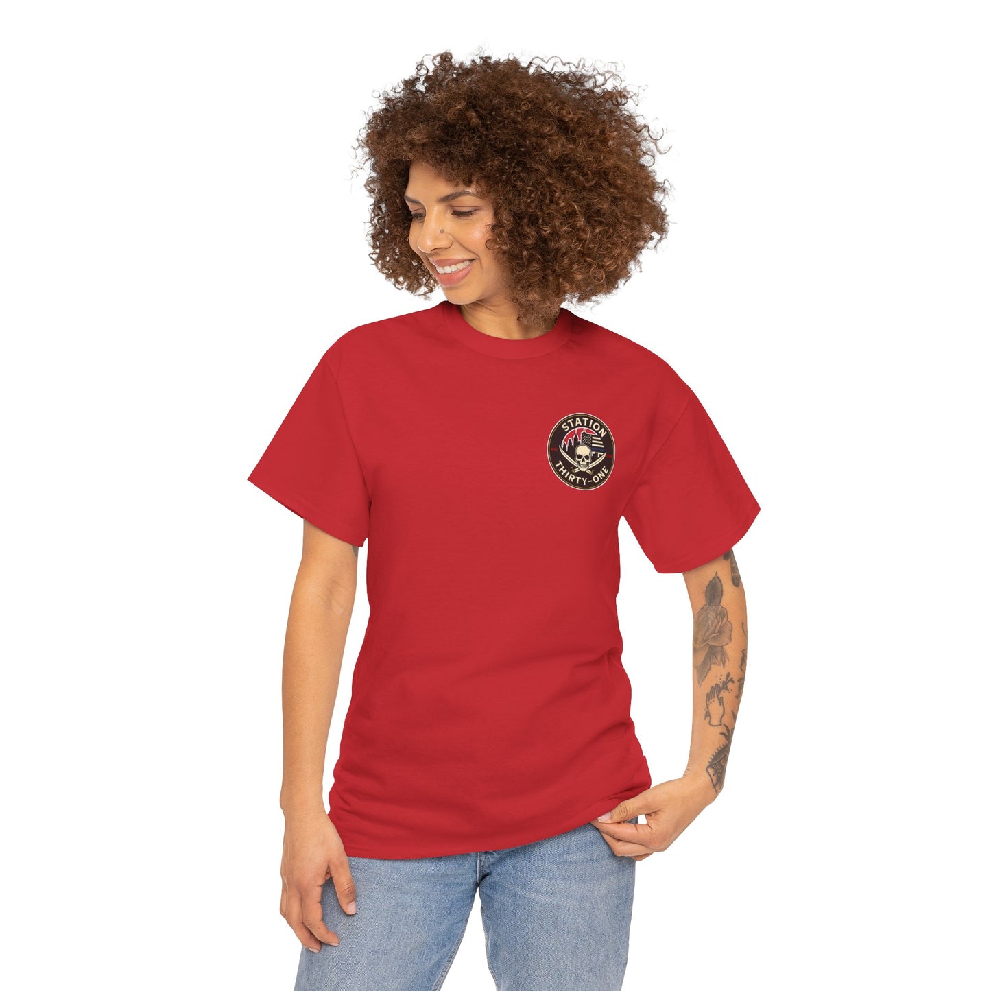 Unisex Heavy Cotton Tee - Station Thirty-One Fitness Graphic T-Shirt