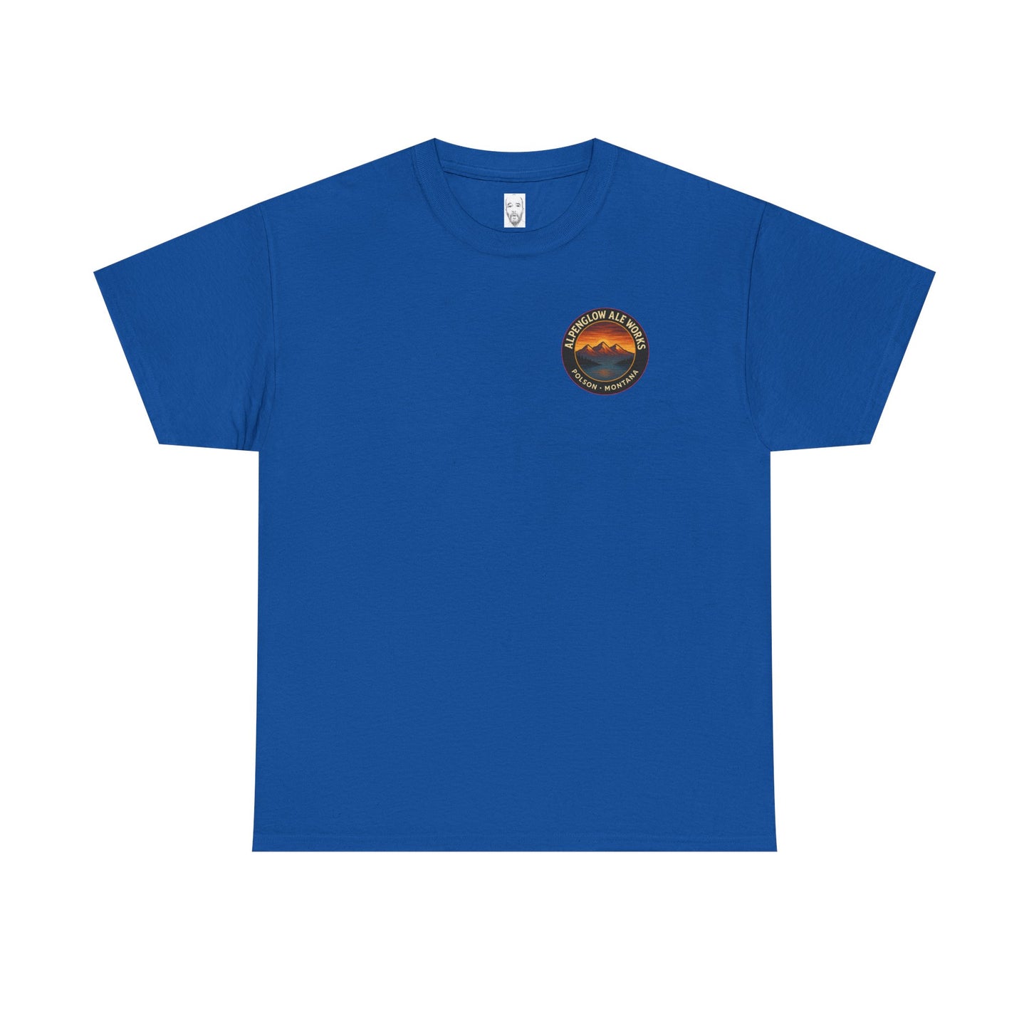 Alpenglow Ale Works Unisex Heavy Cotton Tee - Retro Mountain Design