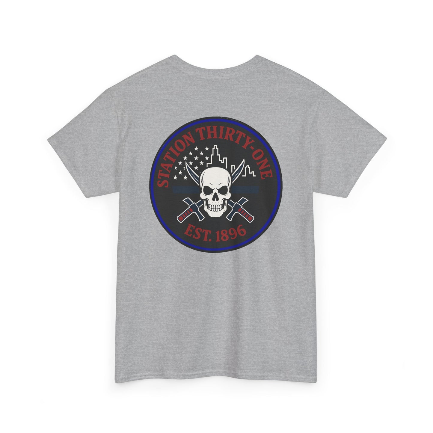 Retro Station 31 Skull Graphic Tee, Unisex Casual Shirt, Edgy Everyday Wear, Perfect for Gifting, Unique Art T-Shirt,