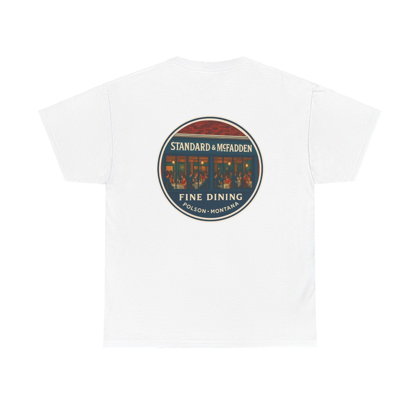 Retro Style Unisex Cotton Crew Tee - Standard & McFadden Fine Dining