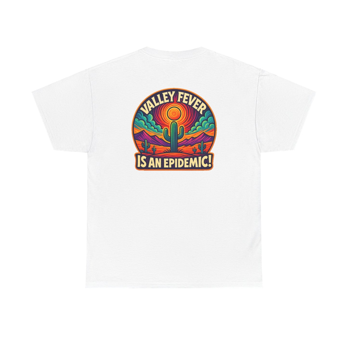 Vintage-Inspired Valley Fever EPIDEMIC Unisex Heavy Cotton Tee - Perfect for Festival Season