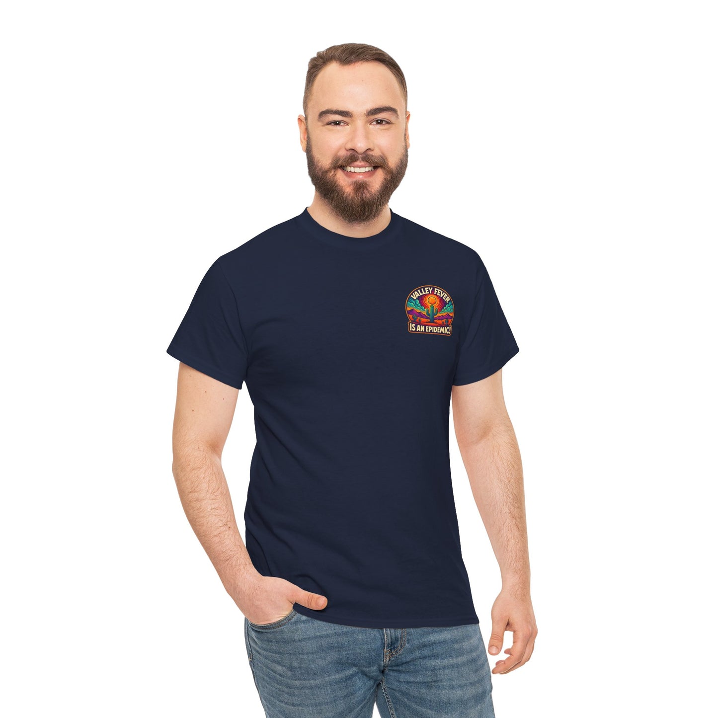 Vintage-Inspired Valley Fever EPIDEMIC Unisex Heavy Cotton Tee - Perfect for Festival Season