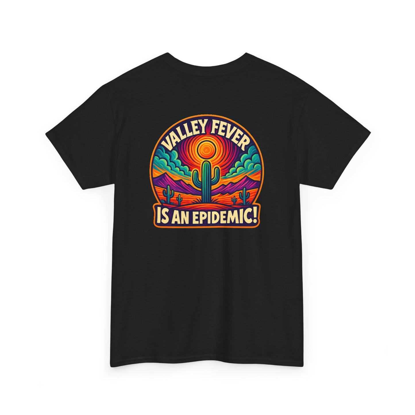 Vintage-Inspired Valley Fever EPIDEMIC Unisex Heavy Cotton Tee - Perfect for Festival Season
