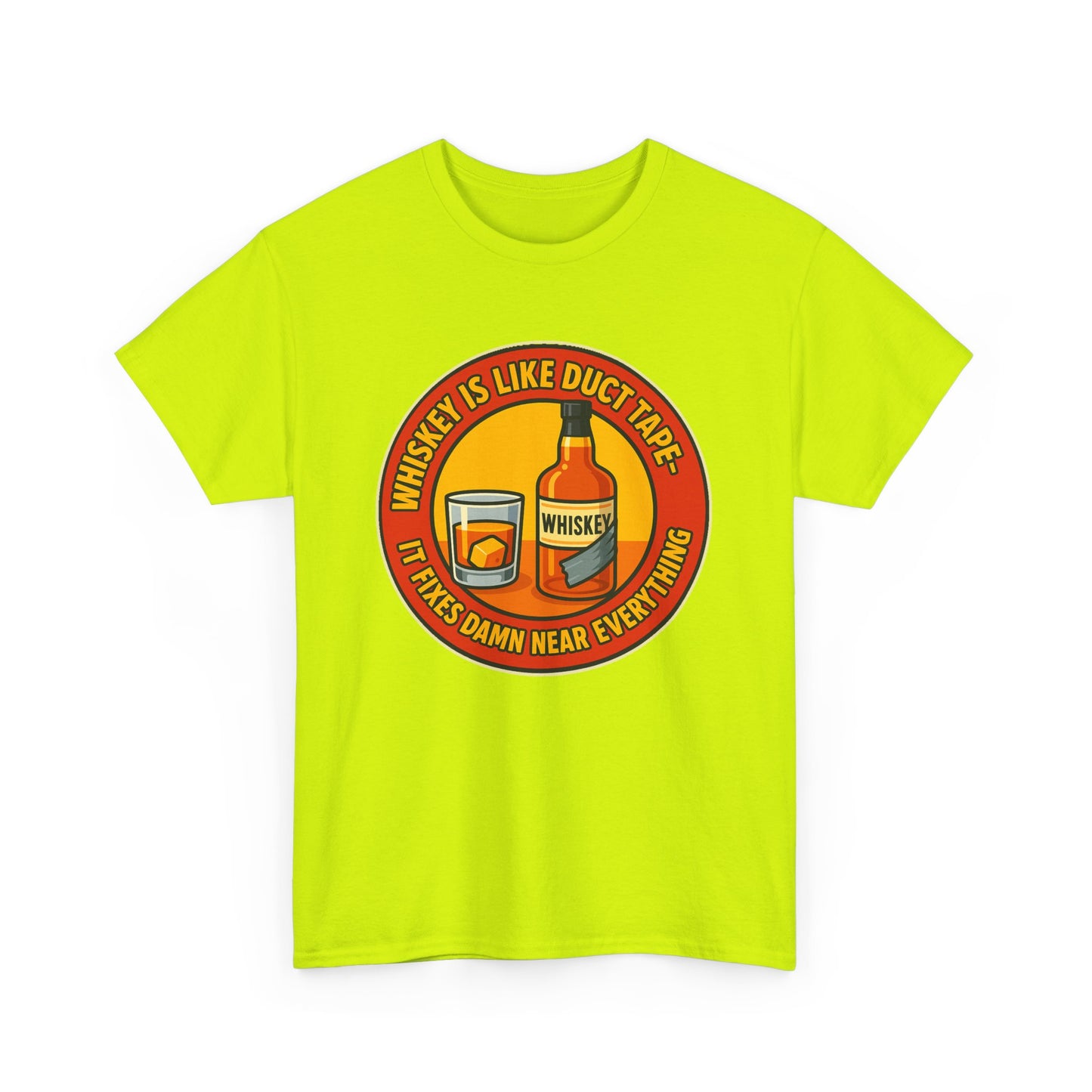 Whiskey Is Like Duct Tape T-Shirt - Funny Unisex Cotton Tee, Great for Parties, Gifts, Birthdays, Casual Wear, Humor Merch