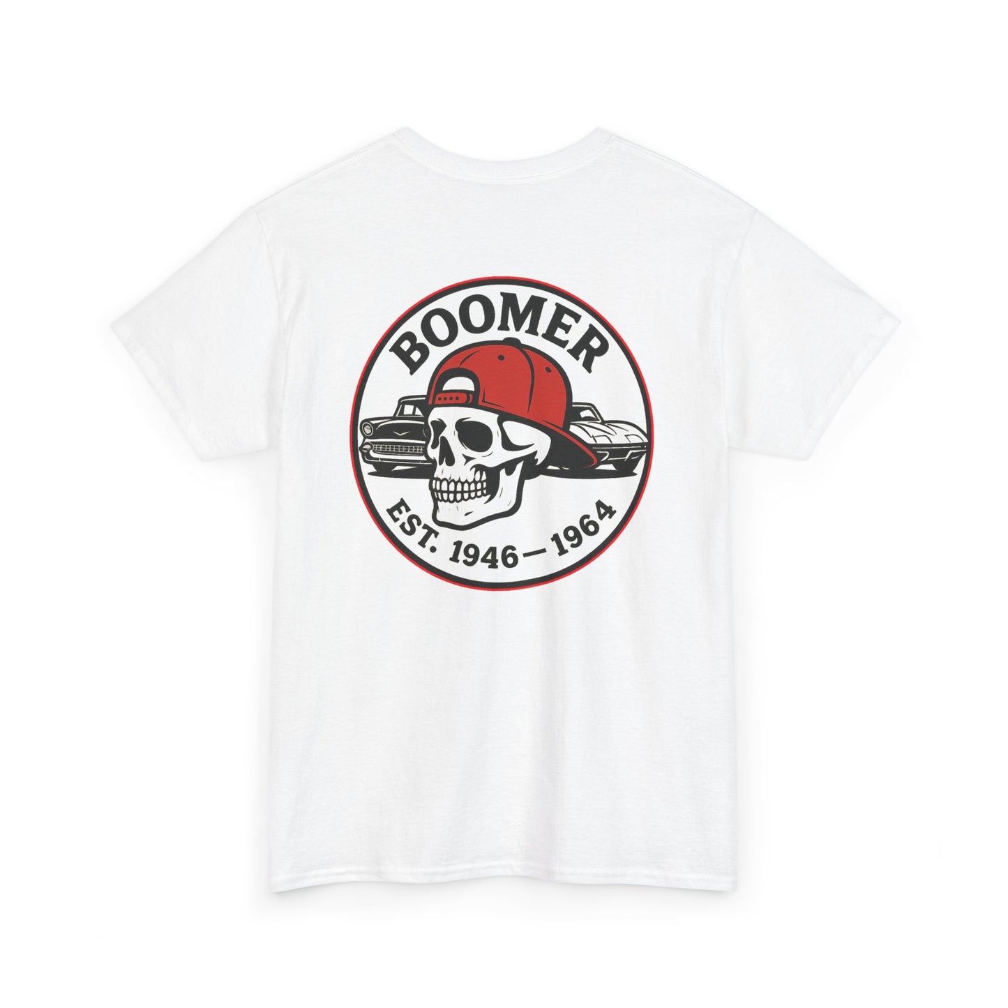 Cool Vintage Boomer Tee, Unisex Graphic Tee, Retro Skull Shirt, Gift for Dads, Birthday T-Shirt