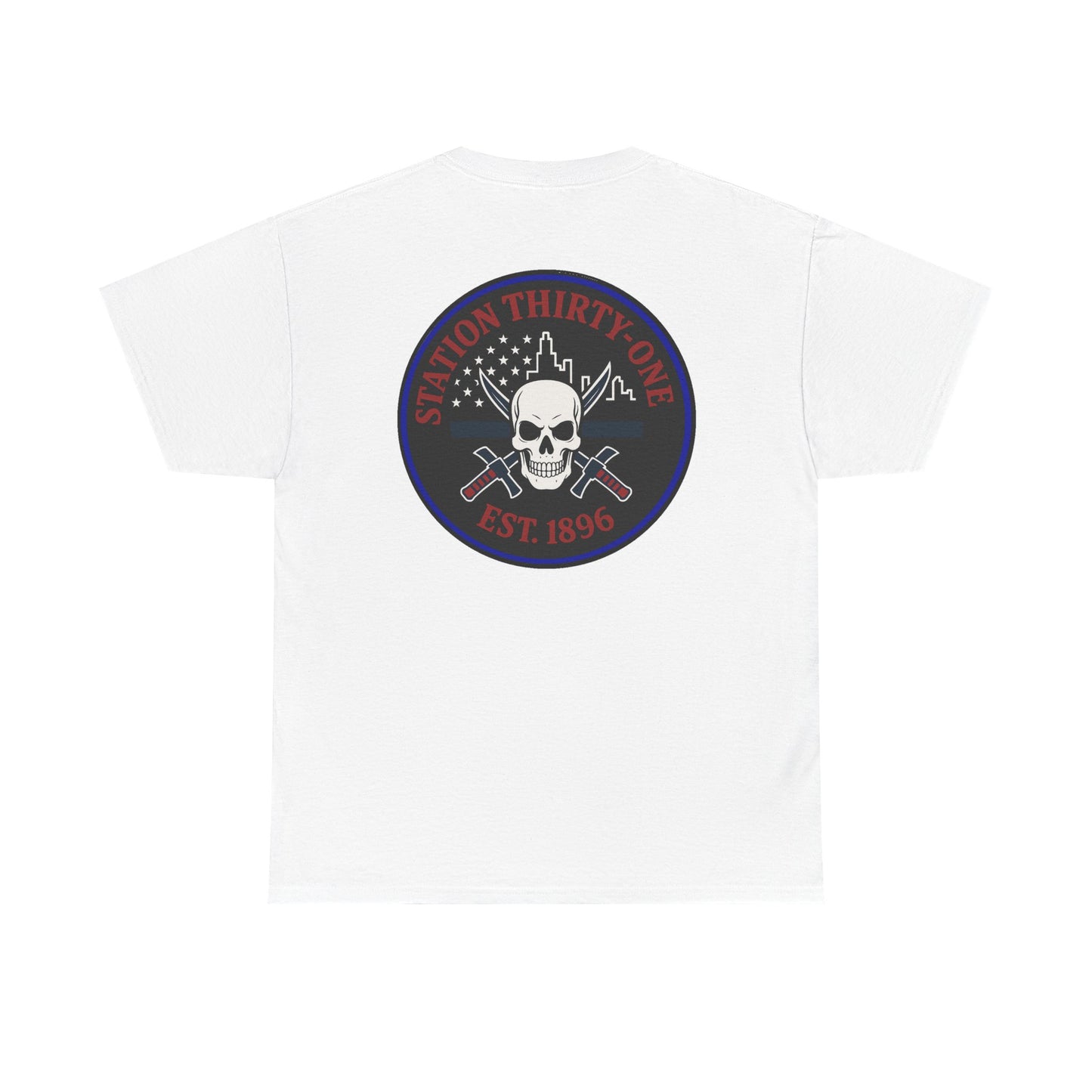 Retro Station 31 Skull Graphic Tee, Unisex Casual Shirt, Edgy Everyday Wear, Perfect for Gifting, Unique Art T-Shirt,