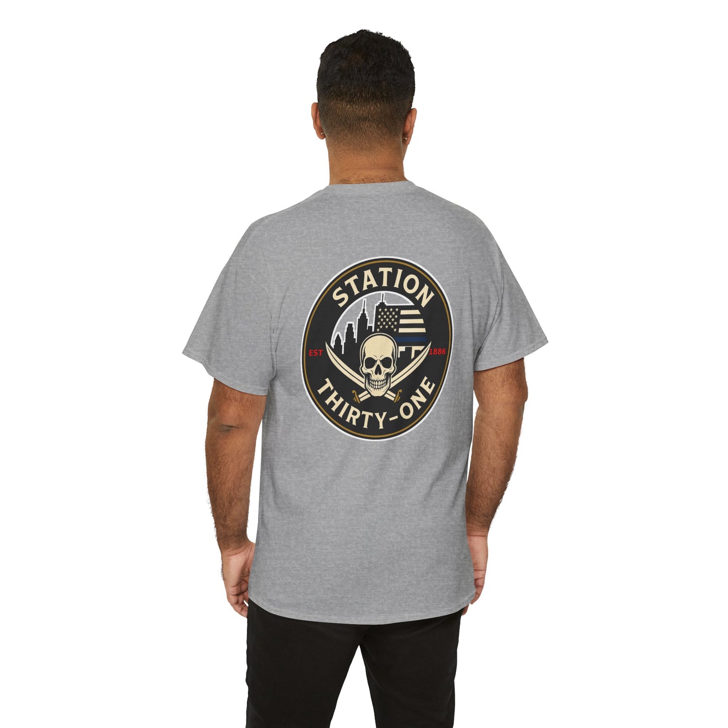 Unisex Heavy Cotton Tee - Station Thirty-One Fitness Graphic T-Shirt