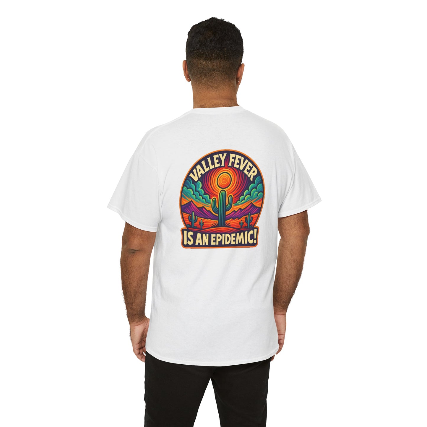 Vintage-Inspired Valley Fever EPIDEMIC Unisex Heavy Cotton Tee - Perfect for Festival Season