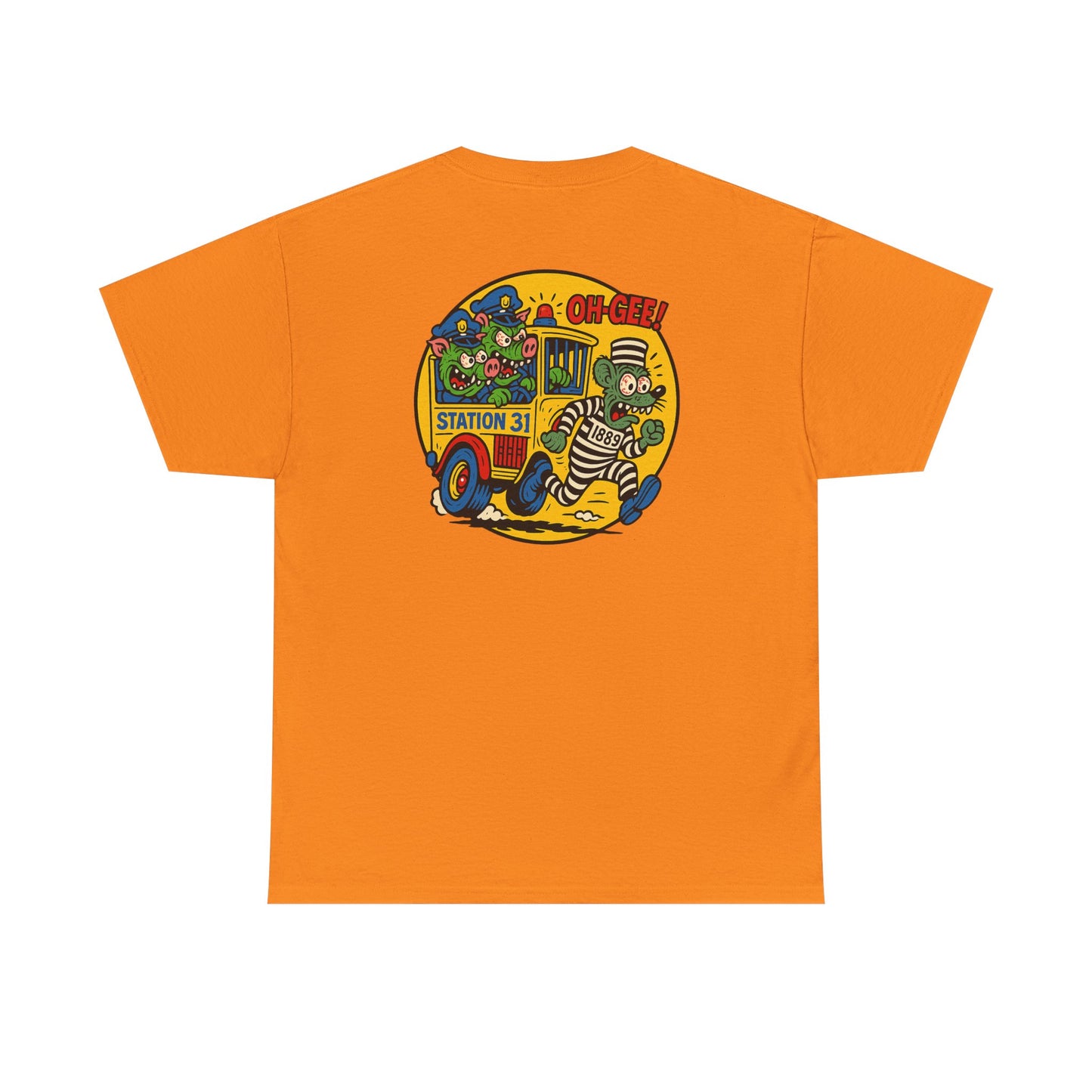 Vintage Station 31 OLD GUARD TEE Cool Graphic Unisex Heavy Cotton Tee - Fun Vintage Design for Everyday Wear