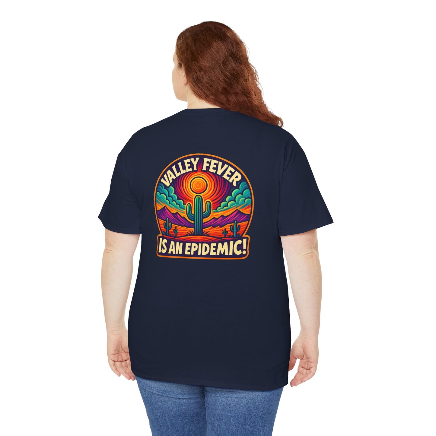 Vintage-Inspired Valley Fever EPIDEMIC Unisex Heavy Cotton Tee - Perfect for Festival Season