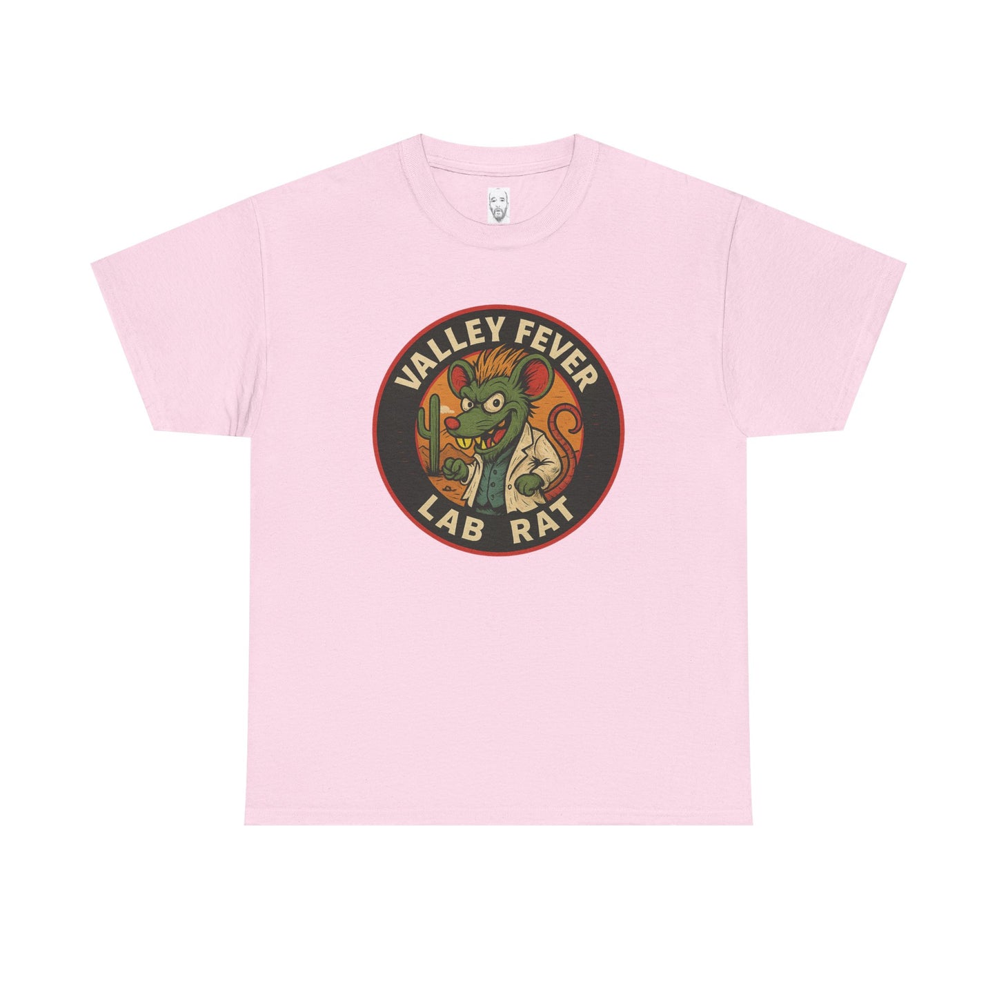 Vintage Valley Fever Lab Rat Tee - Unisex Heavy Cotton T-Shirt, Retro Graphic Shirt, Fun Gift Idea, Casual Wear, Animal Lover Apparel