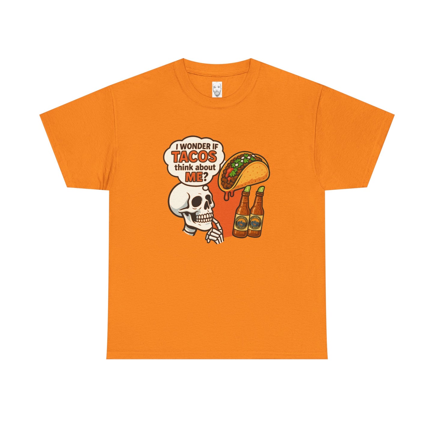 I wonder if Tacos....Unisex Heavy Cotton Tee