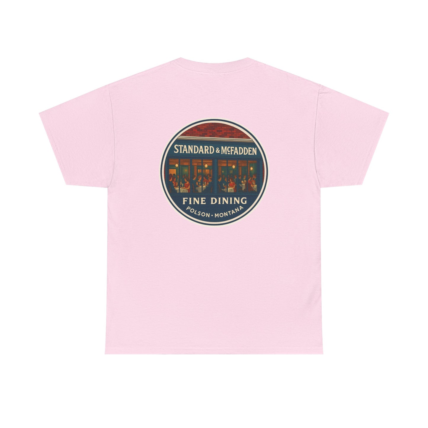 Retro Style Unisex Cotton Crew Tee - Standard & McFadden Fine Dining