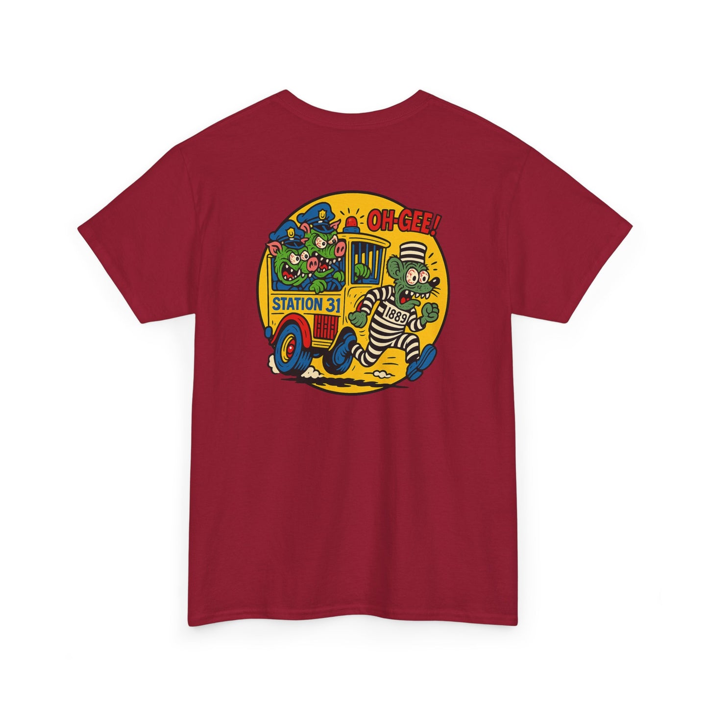 Vintage Station 31 OLD GUARD TEE Cool Graphic Unisex Heavy Cotton Tee - Fun Vintage Design for Everyday Wear
