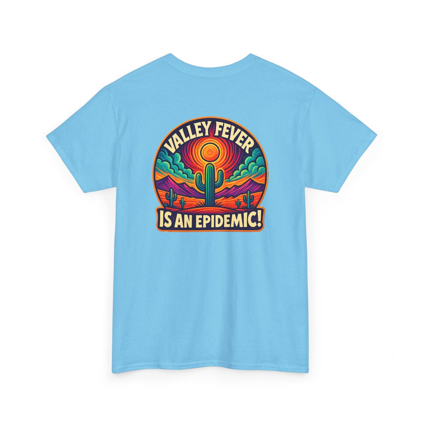 Vintage-Inspired Valley Fever EPIDEMIC Unisex Heavy Cotton Tee - Perfect for Festival Season