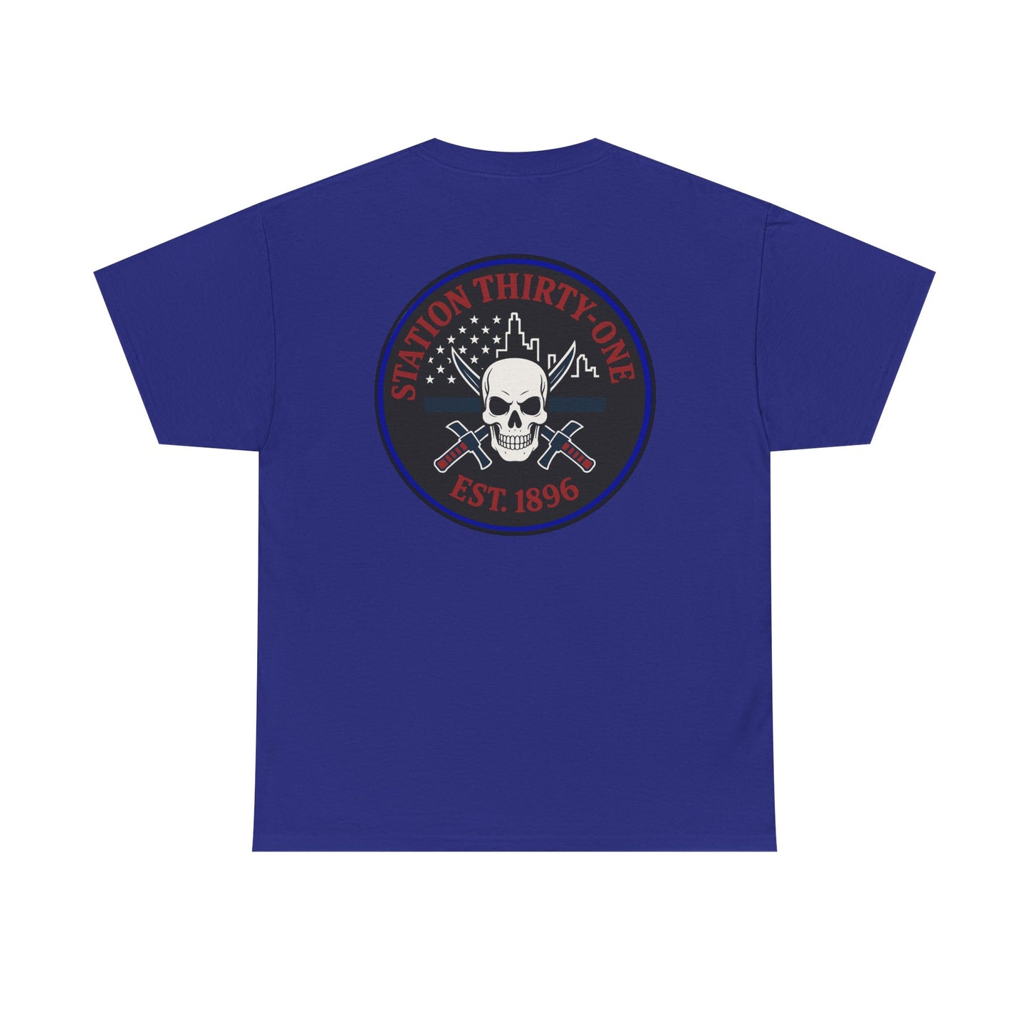 Retro Station 31 Skull Graphic Tee, Unisex Casual Shirt, Edgy Everyday Wear, Perfect for Gifting, Unique Art T-Shirt,