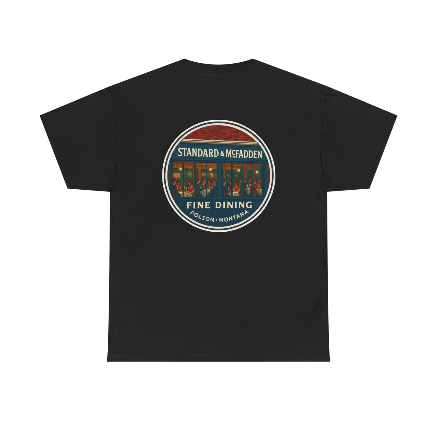 Retro Style Unisex Cotton Crew Tee - Standard & McFadden Fine Dining