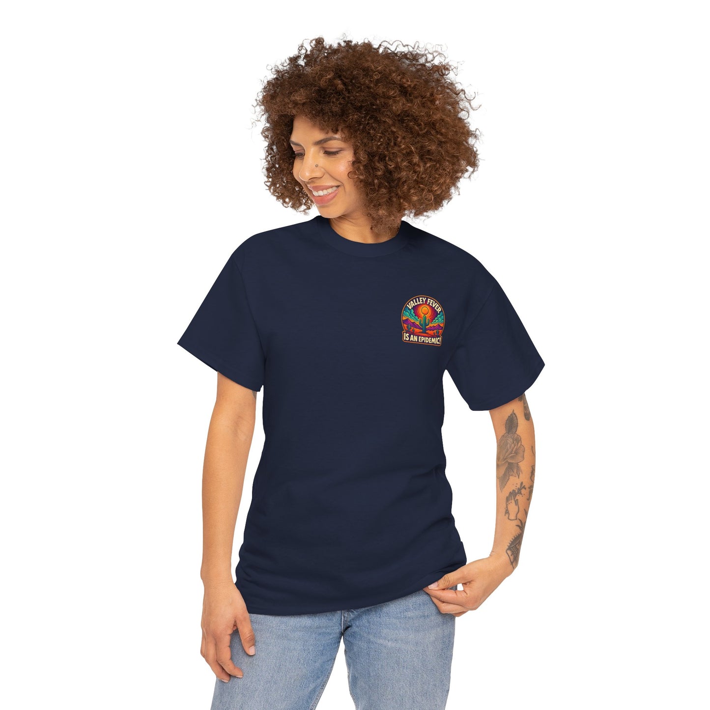 Vintage-Inspired Valley Fever EPIDEMIC Unisex Heavy Cotton Tee - Perfect for Festival Season