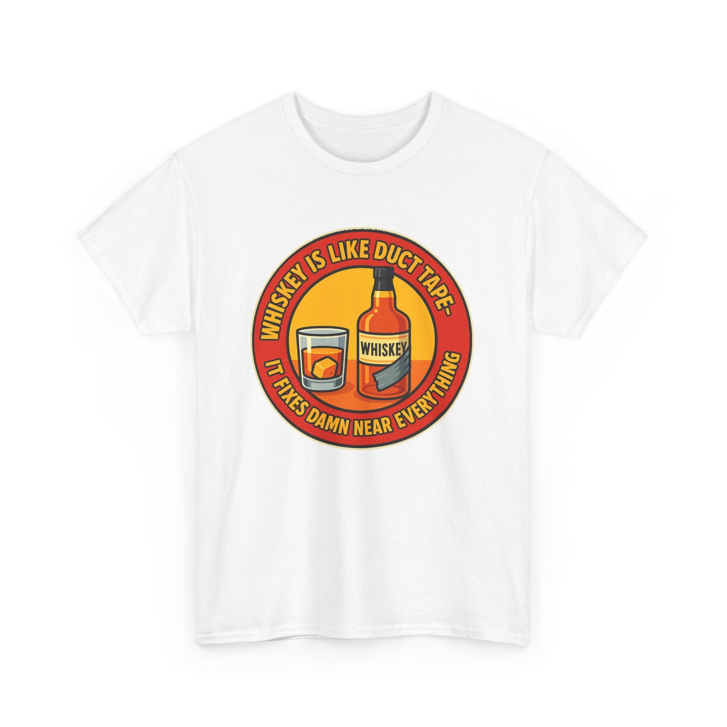 Whiskey Is Like Duct Tape T-Shirt - Funny Unisex Cotton Tee, Great for Parties, Gifts, Birthdays, Casual Wear, Humor Merch