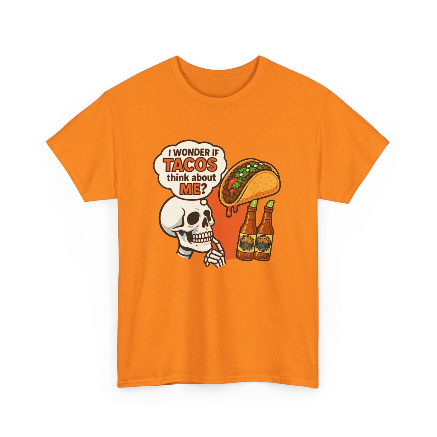 I wonder if Tacos....Unisex Heavy Cotton Tee