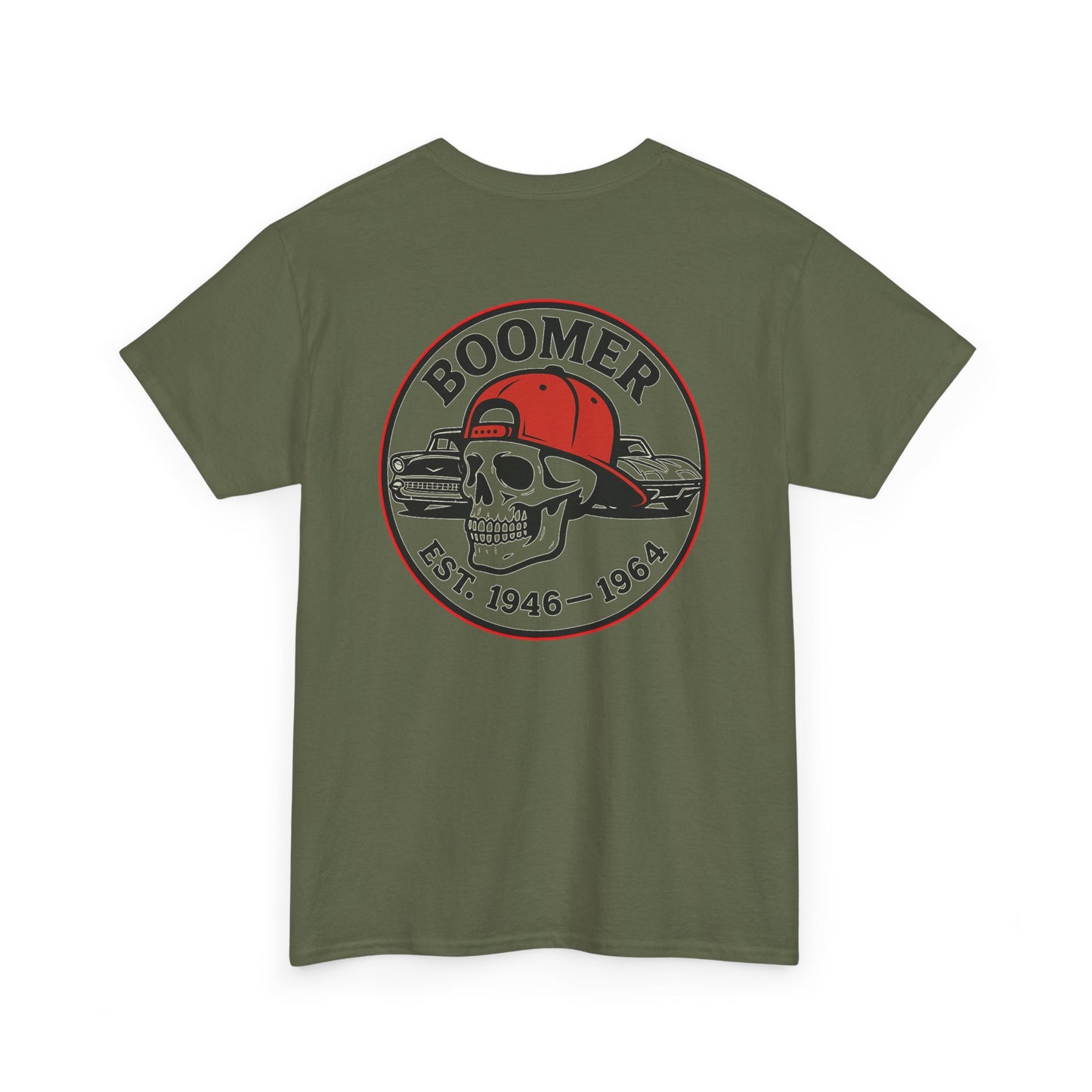 Cool Vintage Boomer Tee, Unisex Graphic Tee, Retro Skull Shirt, Gift for Dads, Birthday T-Shirt