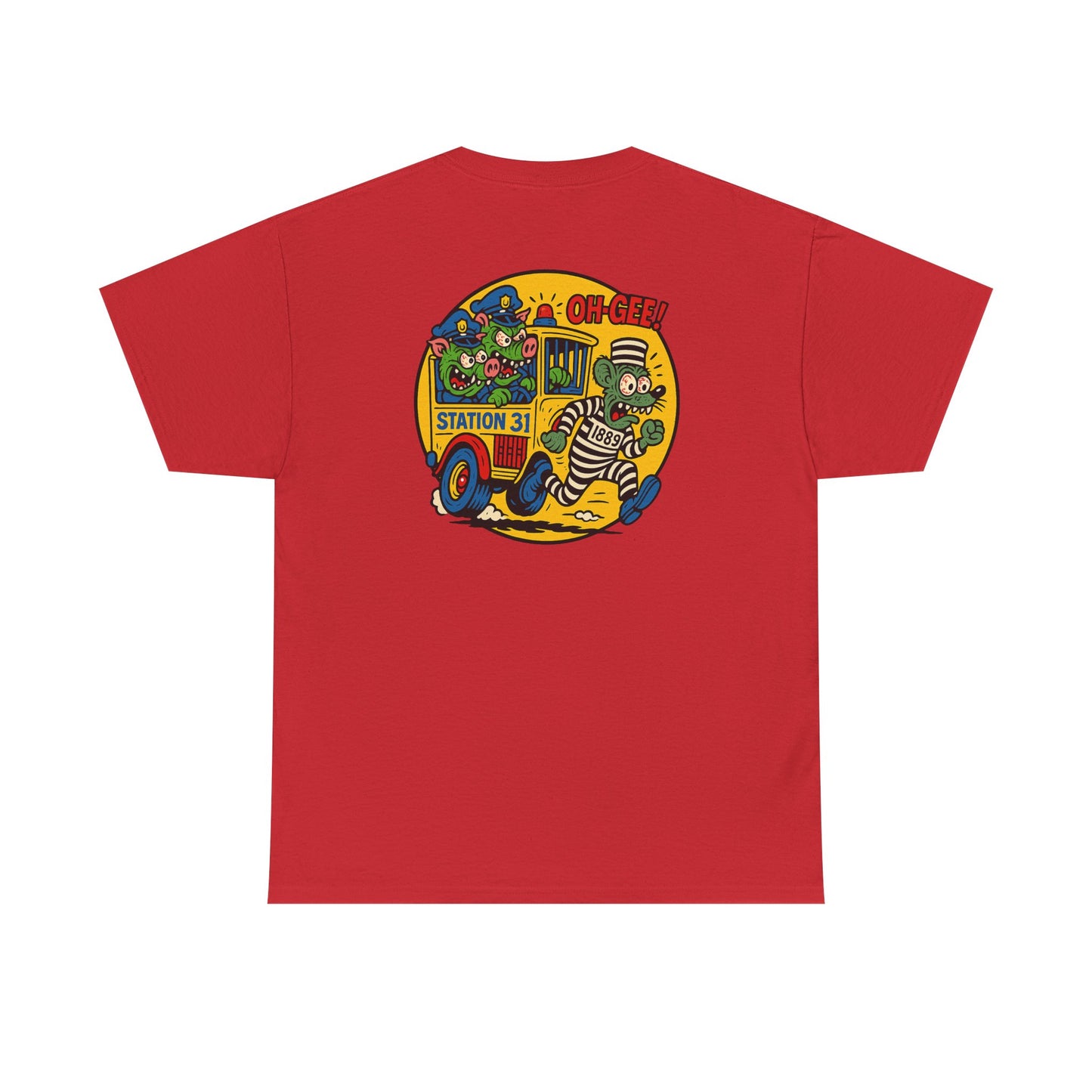 Vintage Station 31 OLD GUARD TEE Cool Graphic Unisex Heavy Cotton Tee - Fun Vintage Design for Everyday Wear