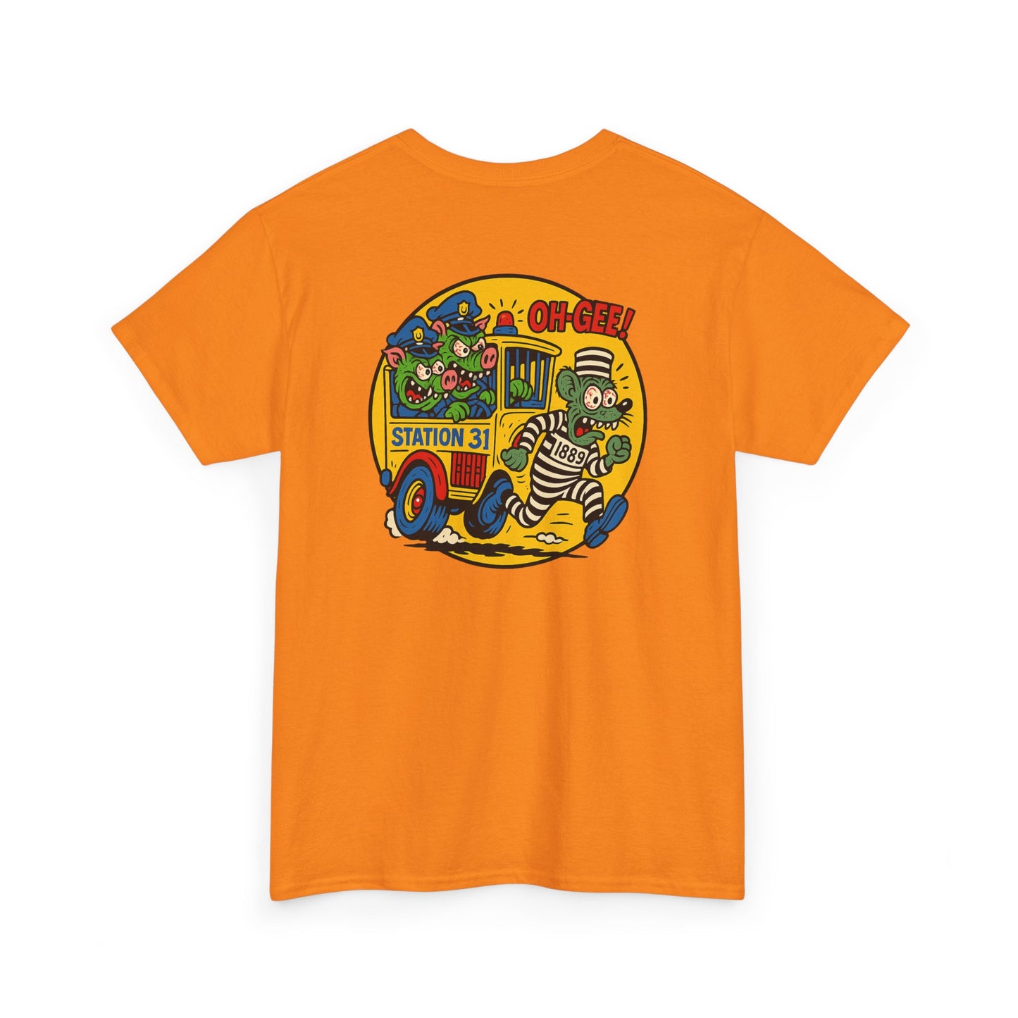 Vintage Station 31 OLD GUARD TEE Cool Graphic Unisex Heavy Cotton Tee - Fun Vintage Design for Everyday Wear
