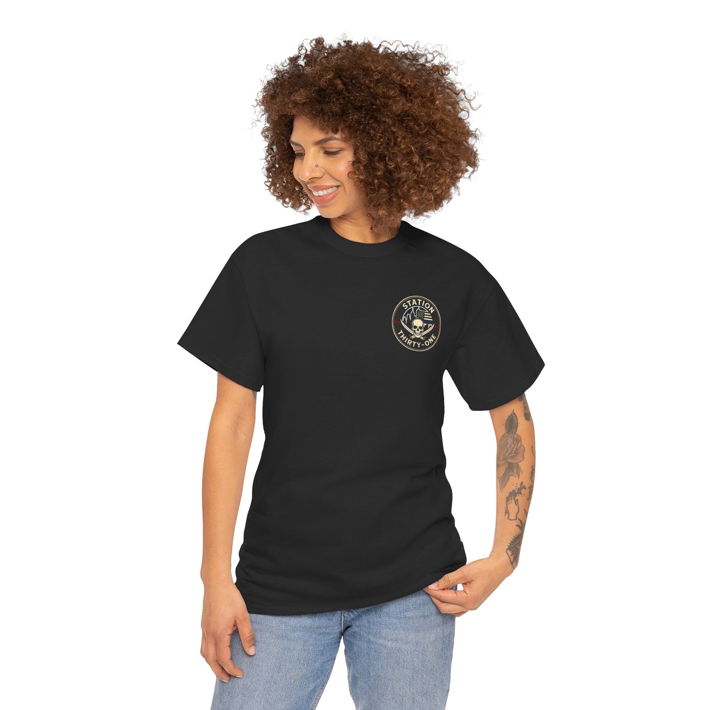 Unisex Heavy Cotton Tee - Station Thirty-One Fitness Graphic T-Shirt