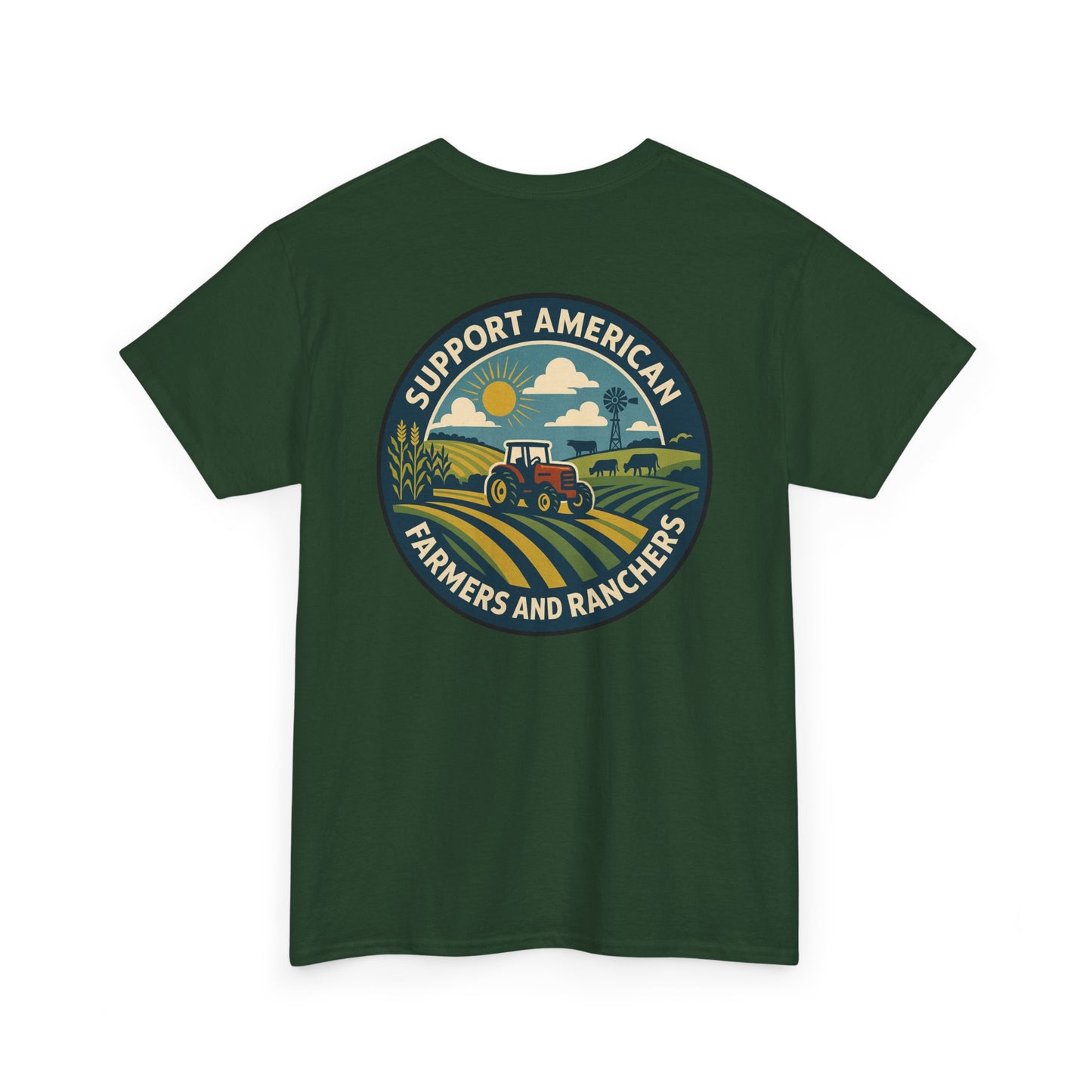 Support American Farmers Unisex Heavy Cotton Tee