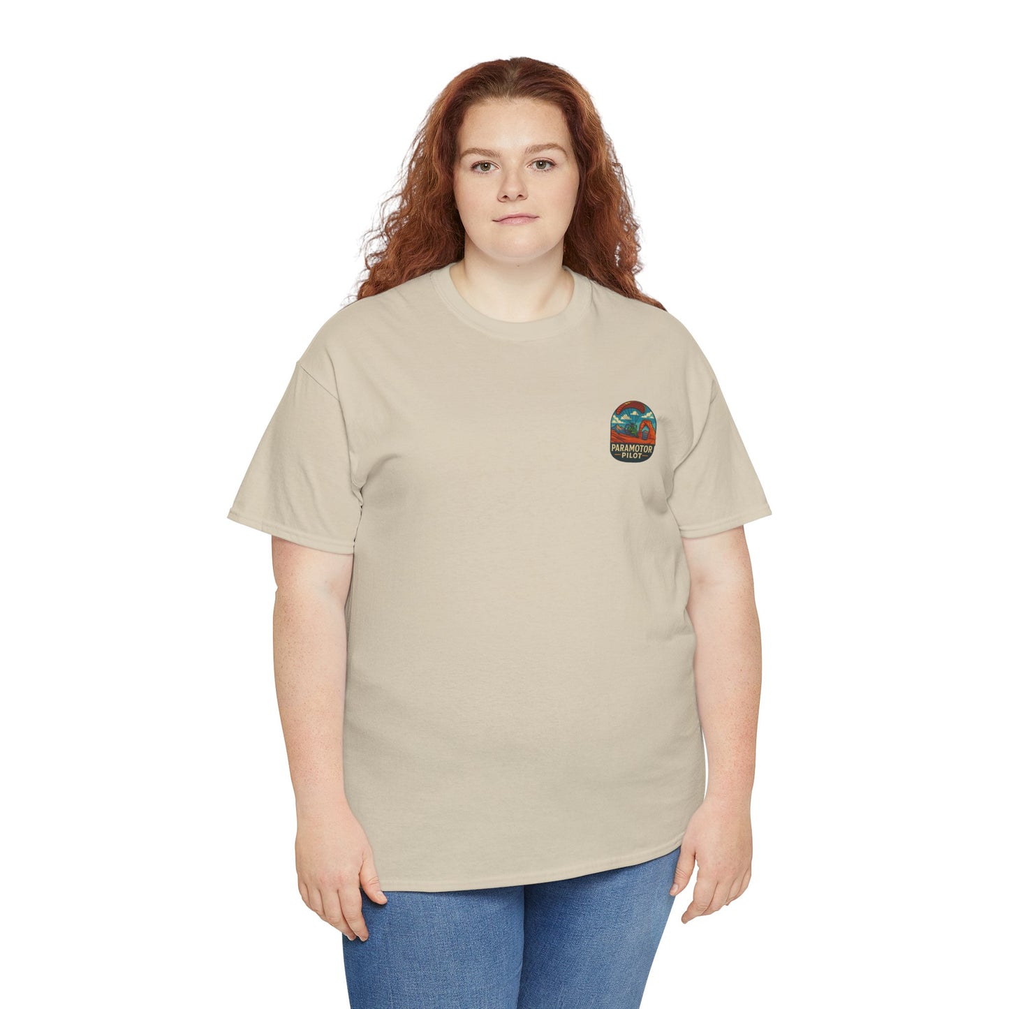Paramotor Pilot Unisex Heavy Cotton Tee - Adventure Inspired Graphic T-Shirt