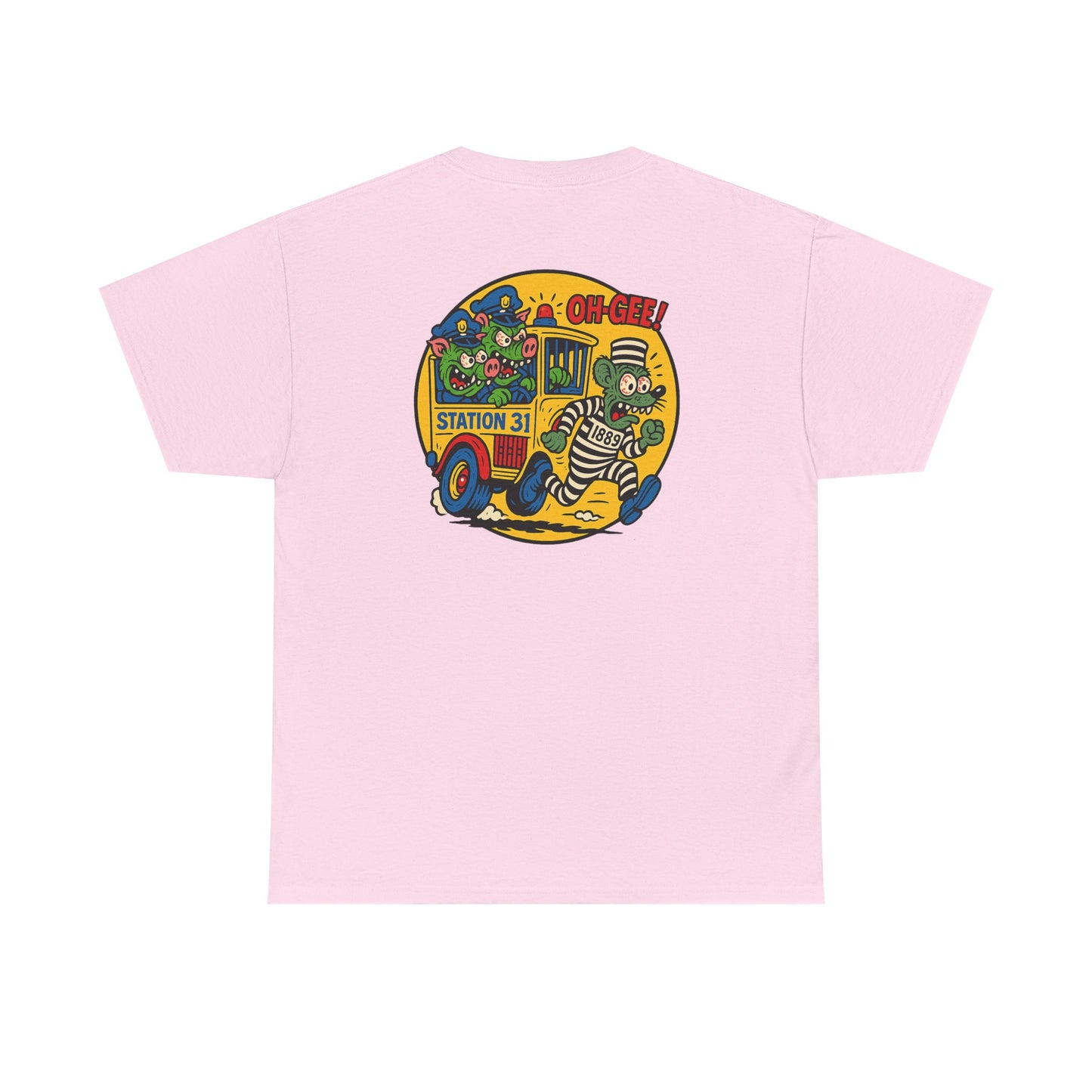 Vintage Station 31 OLD GUARD TEE Cool Graphic Unisex Heavy Cotton Tee - Fun Vintage Design for Everyday Wear
