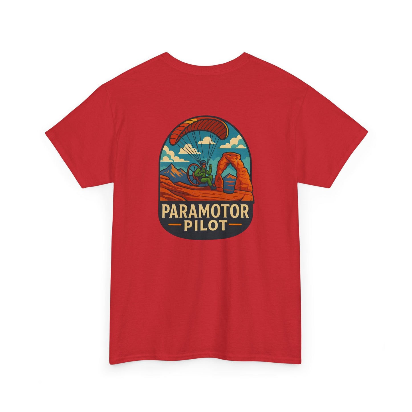 Paramotor Pilot Unisex Heavy Cotton Tee - Adventure Inspired Graphic T-Shirt