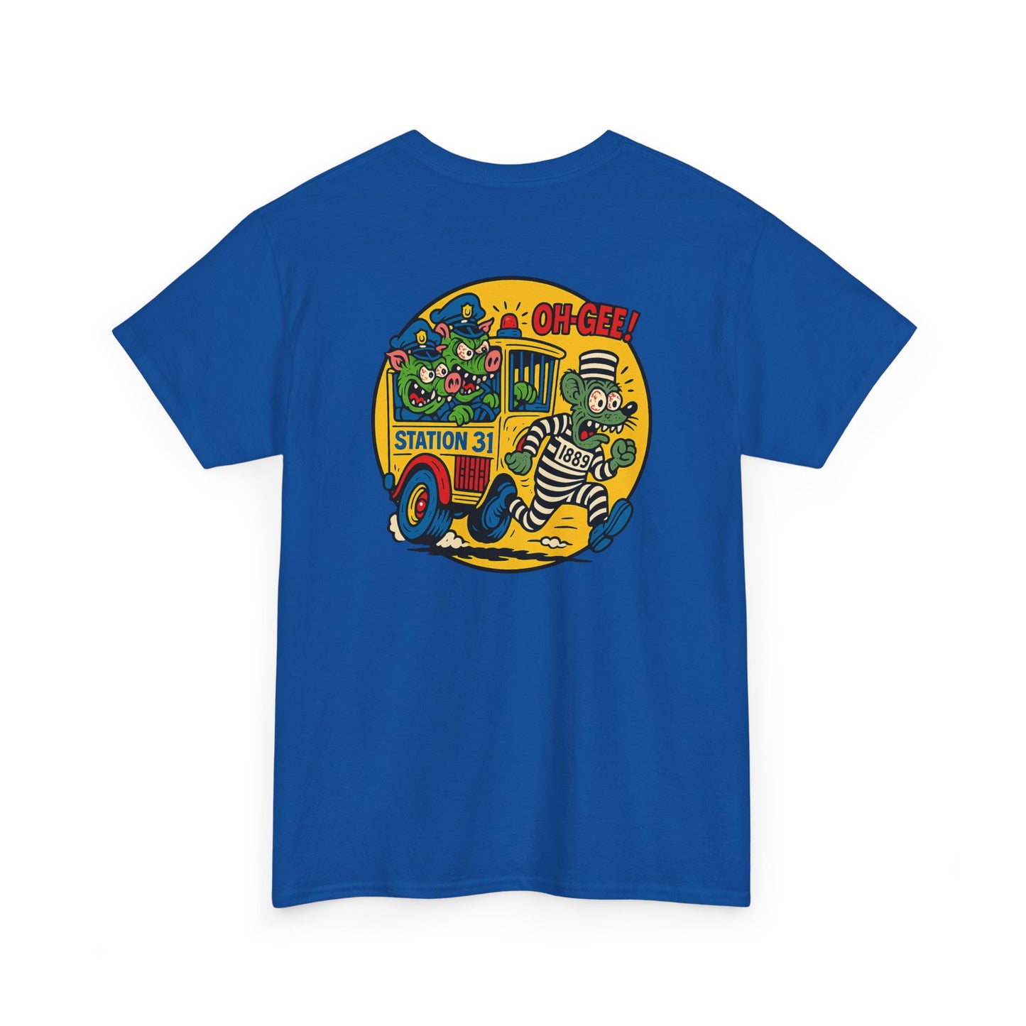 Vintage Station 31 OLD GUARD TEE Cool Graphic Unisex Heavy Cotton Tee - Fun Vintage Design for Everyday Wear