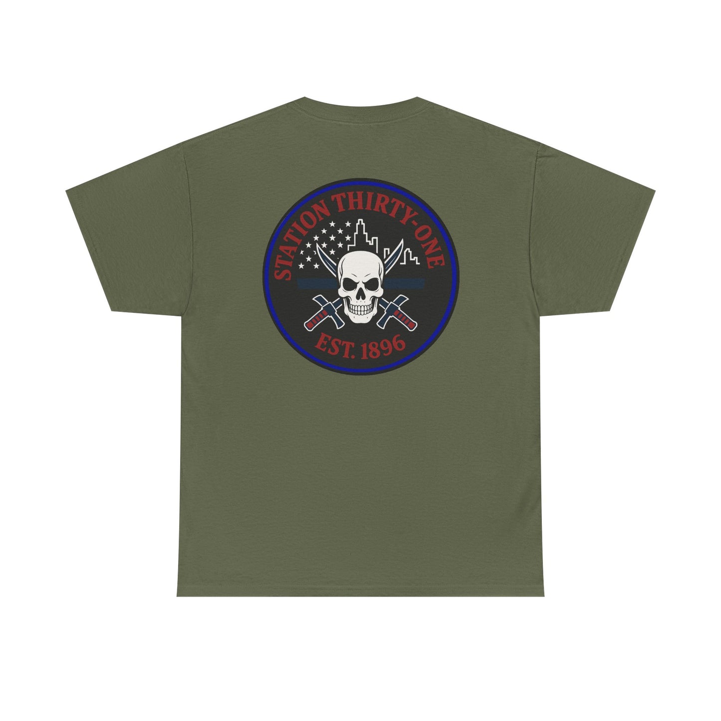 Retro Station 31 Skull Graphic Tee, Unisex Casual Shirt, Edgy Everyday Wear, Perfect for Gifting, Unique Art T-Shirt,