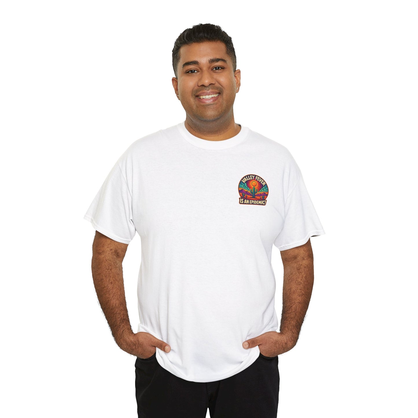 Vintage-Inspired Valley Fever EPIDEMIC Unisex Heavy Cotton Tee - Perfect for Festival Season