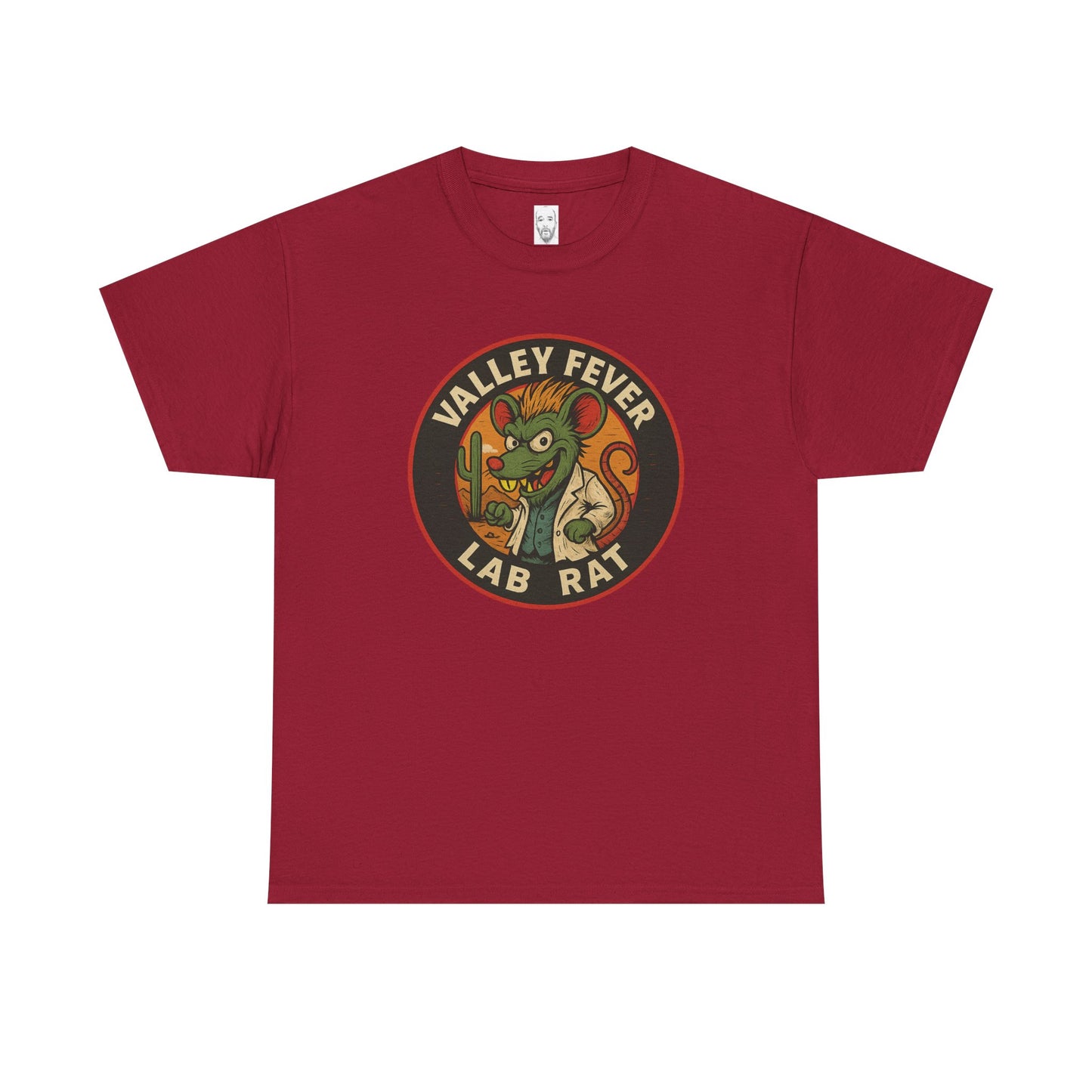 Vintage Valley Fever Lab Rat Tee - Unisex Heavy Cotton T-Shirt, Retro Graphic Shirt, Fun Gift Idea, Casual Wear, Animal Lover Apparel