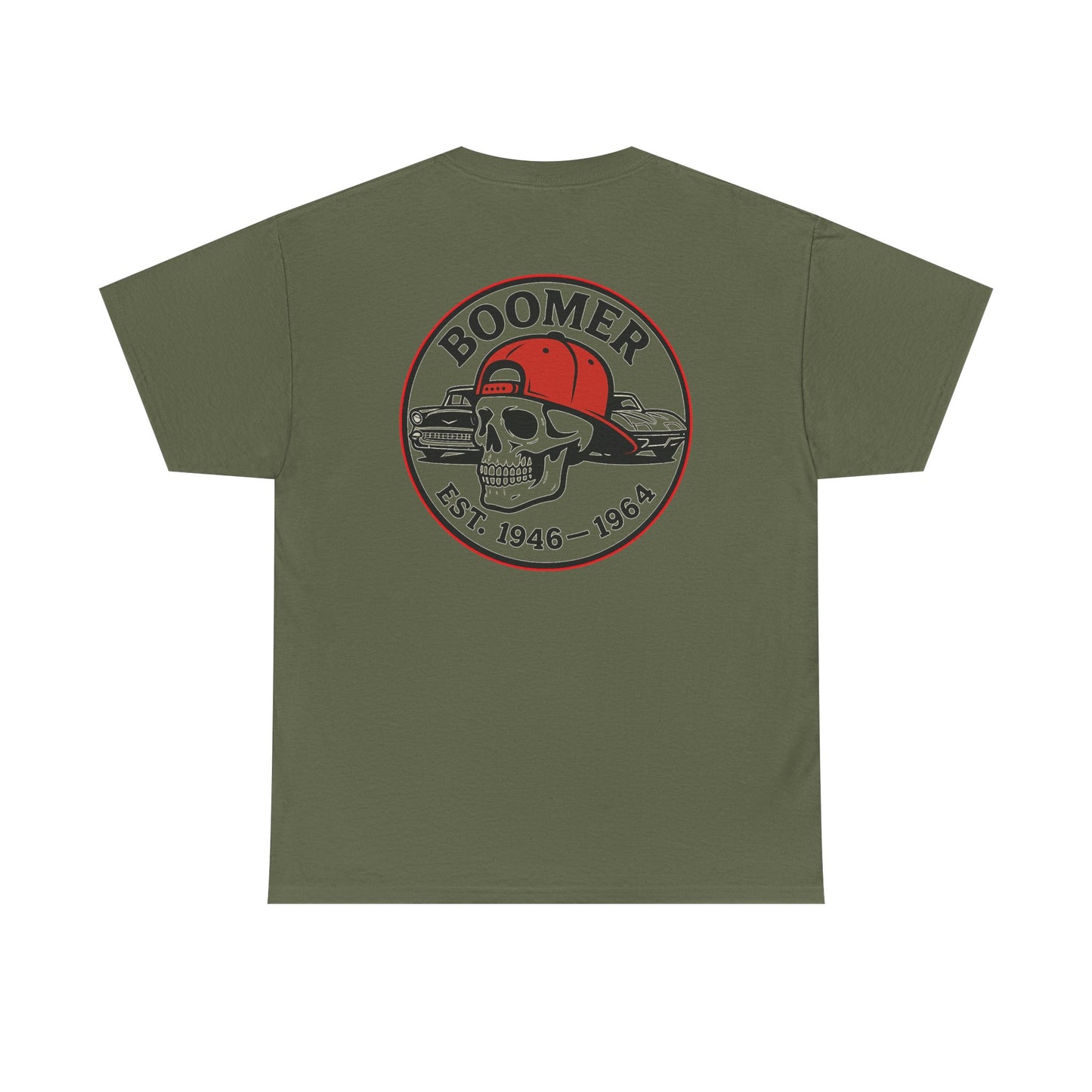Cool Vintage Boomer Tee, Unisex Graphic Tee, Retro Skull Shirt, Gift for Dads, Birthday T-Shirt