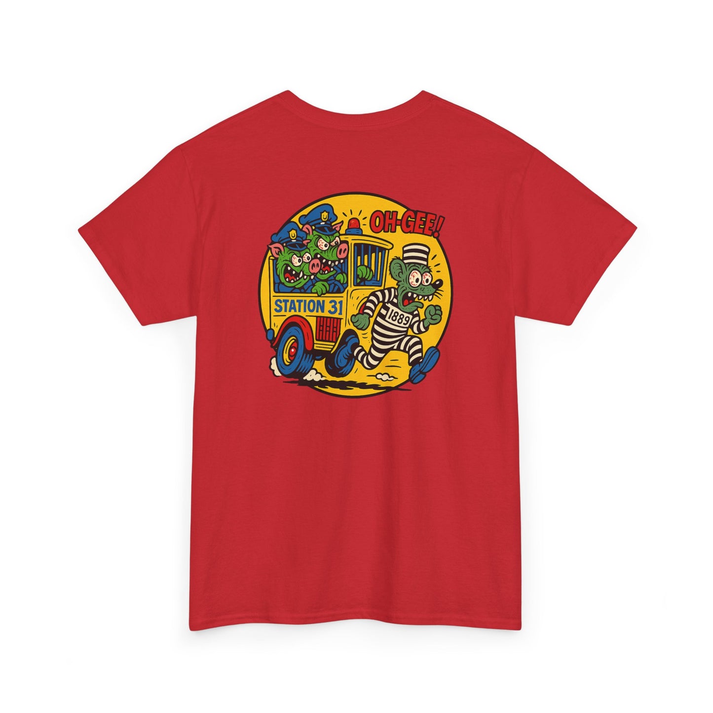 Vintage Station 31 OLD GUARD TEE Cool Graphic Unisex Heavy Cotton Tee - Fun Vintage Design for Everyday Wear