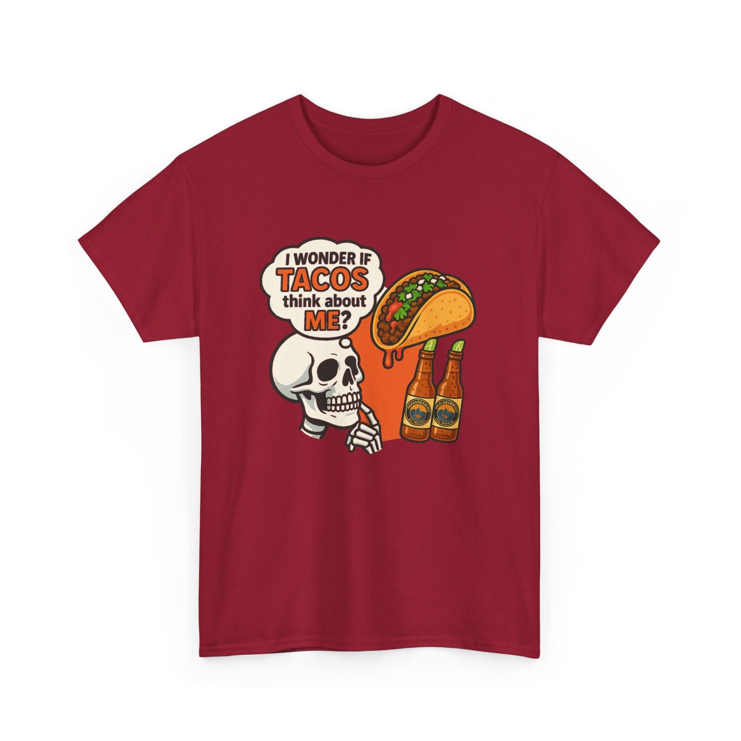 I wonder if Tacos....Unisex Heavy Cotton Tee