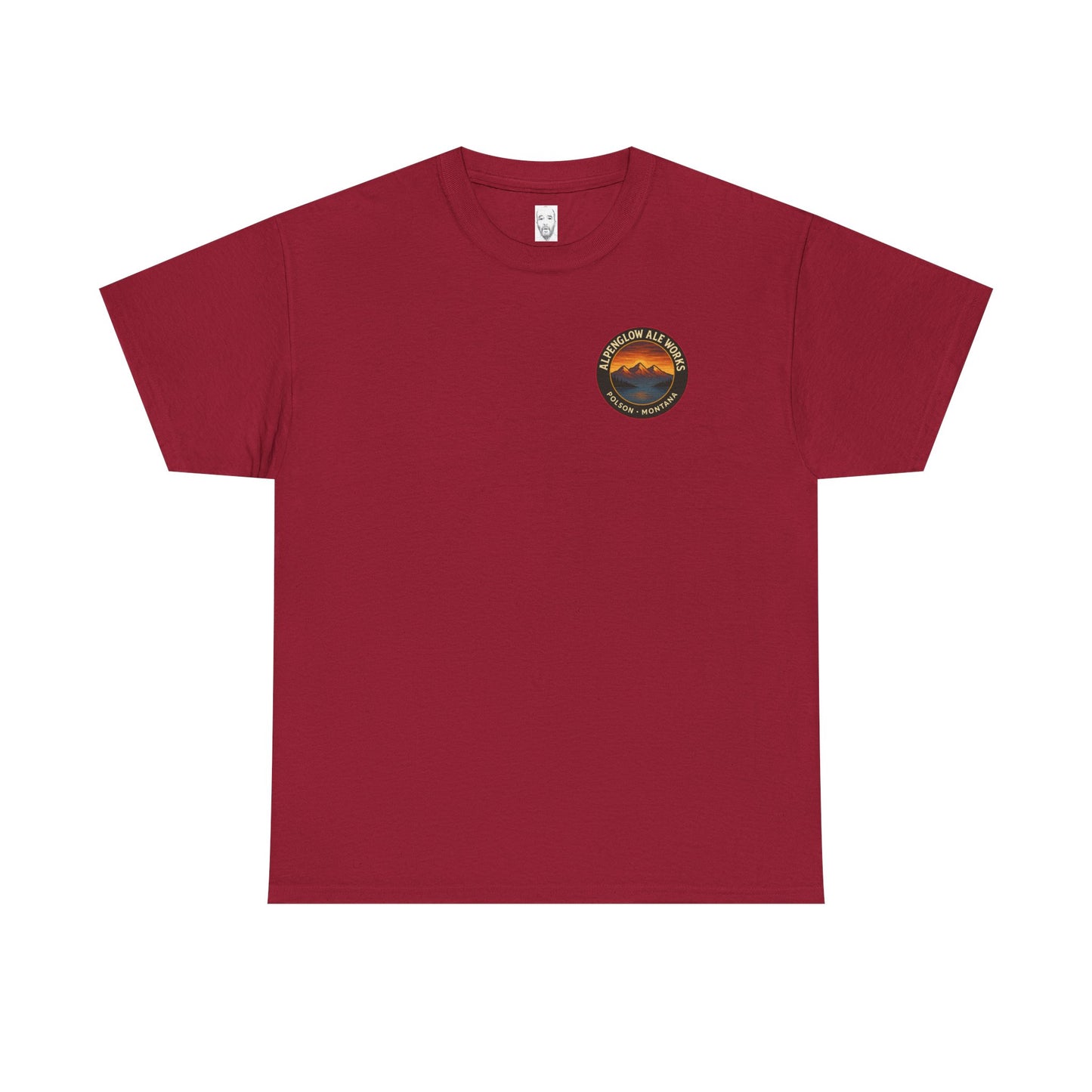 Alpenglow Ale Works Unisex Heavy Cotton Tee - Retro Mountain Design