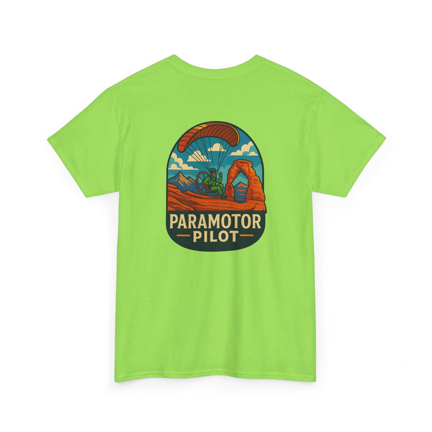 Paramotor Pilot Unisex Heavy Cotton Tee - Adventure Inspired Graphic T-Shirt
