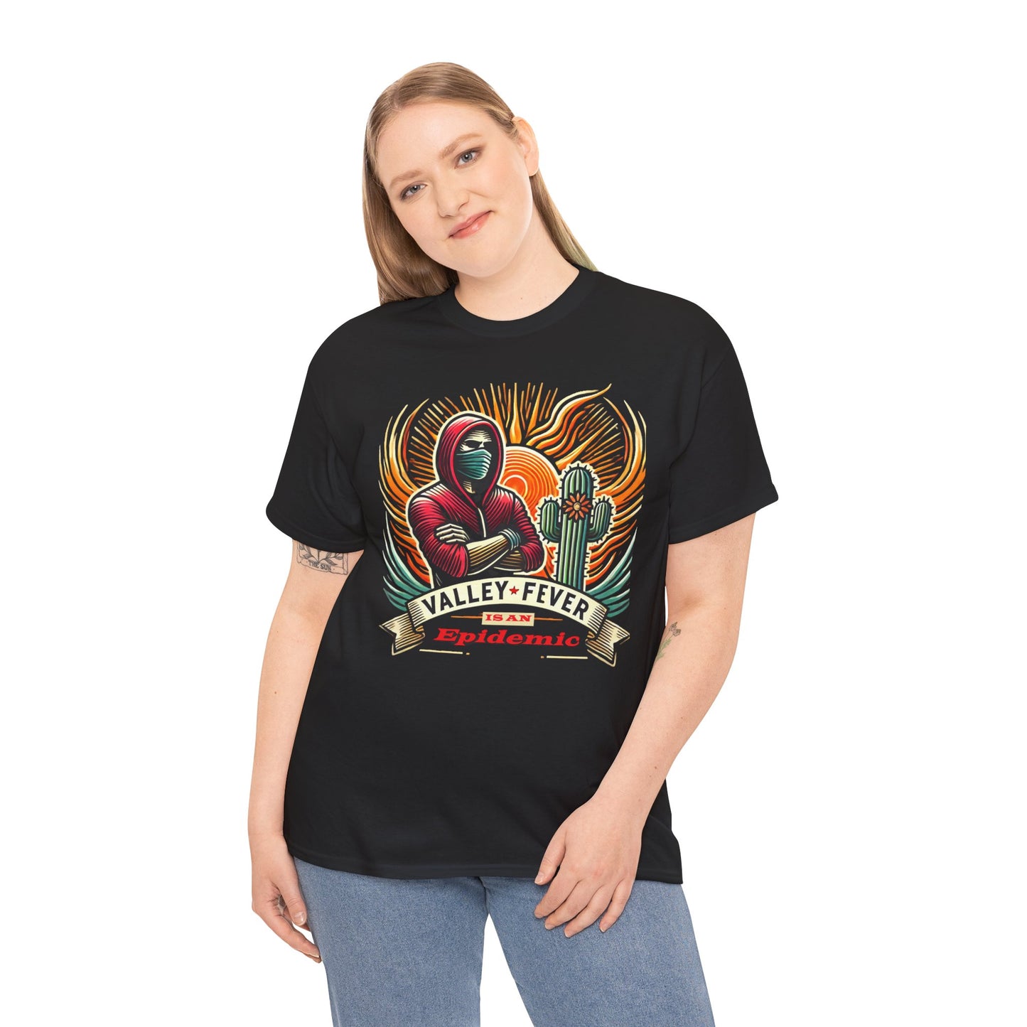 Valley Fever Epidemic Unisex Heavy Cotton Tee - Bold Graphic T-Shirt