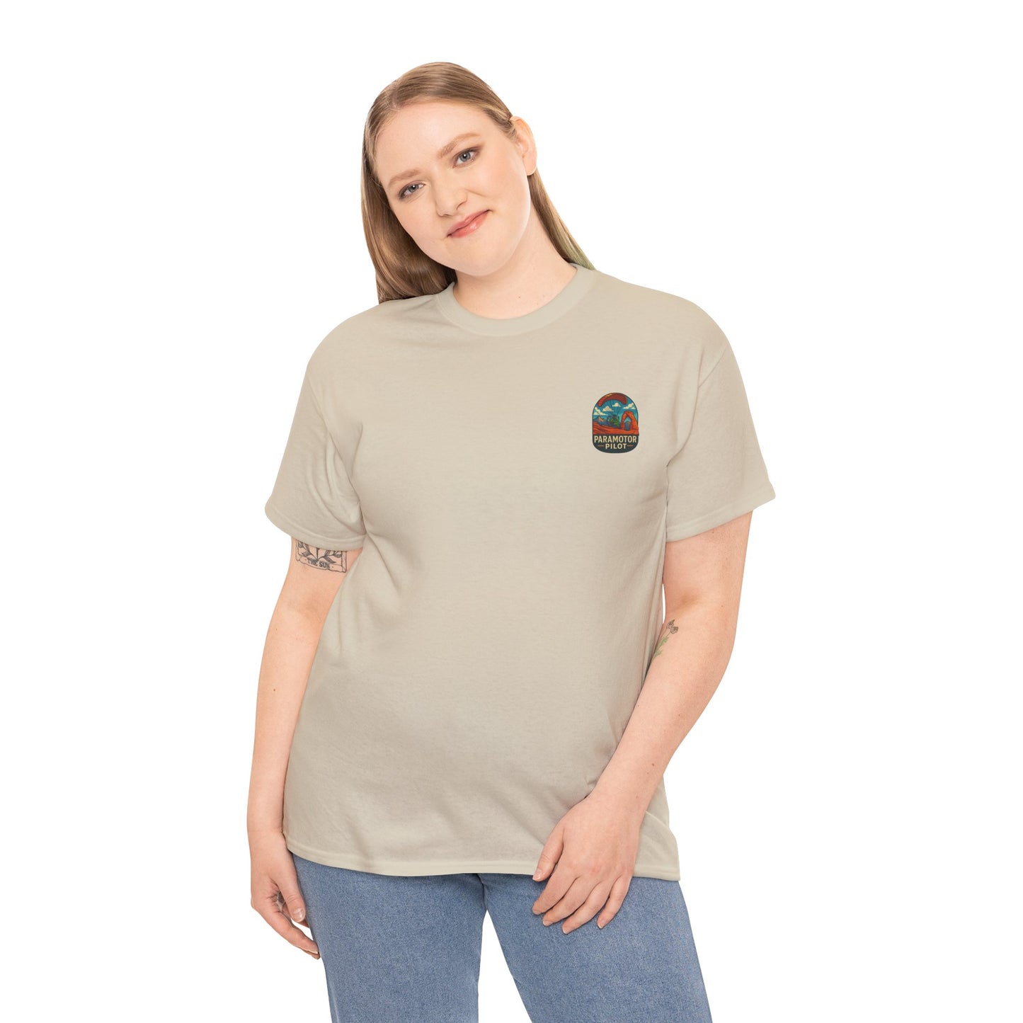 Paramotor Pilot Unisex Heavy Cotton Tee - Adventure Inspired Graphic T-Shirt