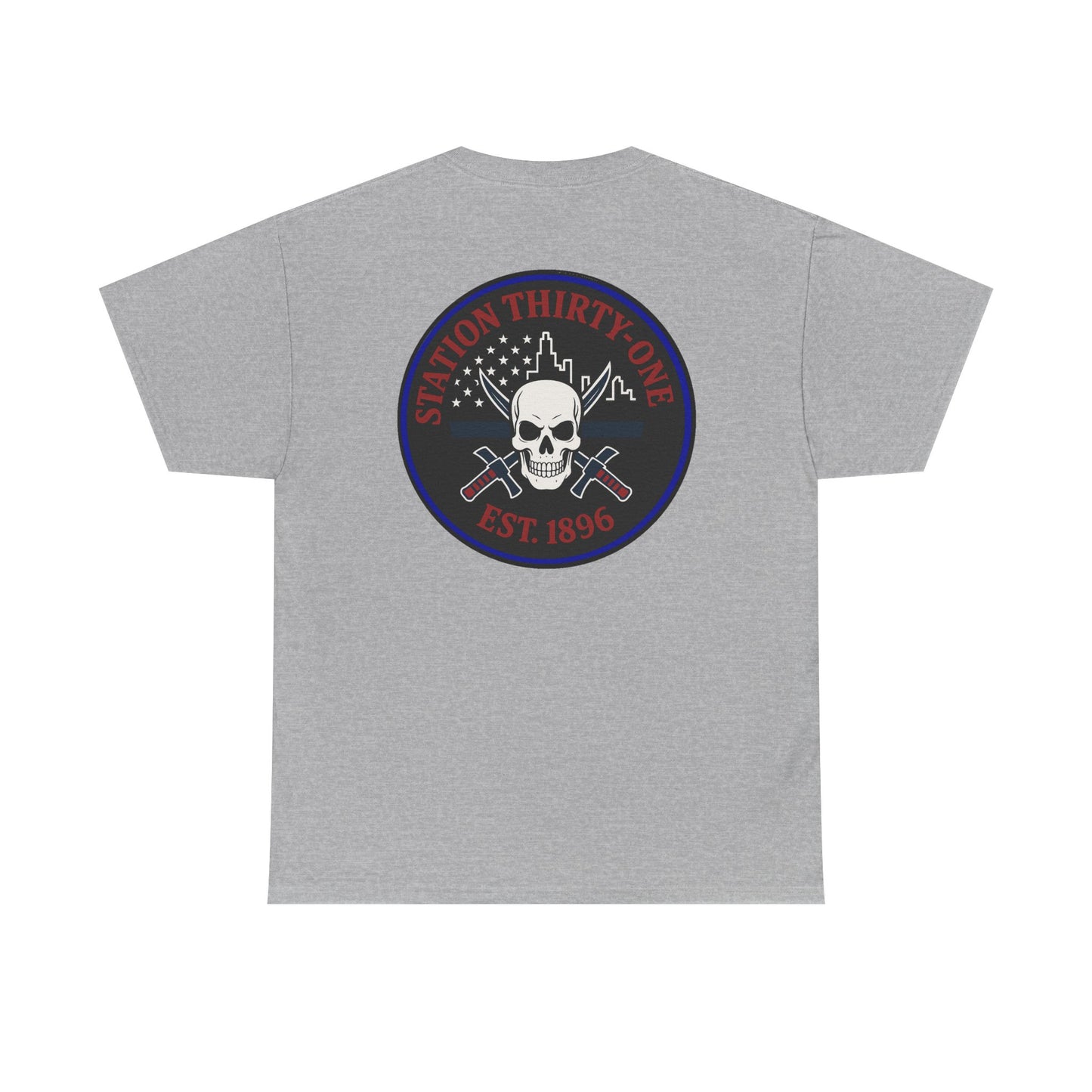 Retro Station 31 Skull Graphic Tee, Unisex Casual Shirt, Edgy Everyday Wear, Perfect for Gifting, Unique Art T-Shirt,
