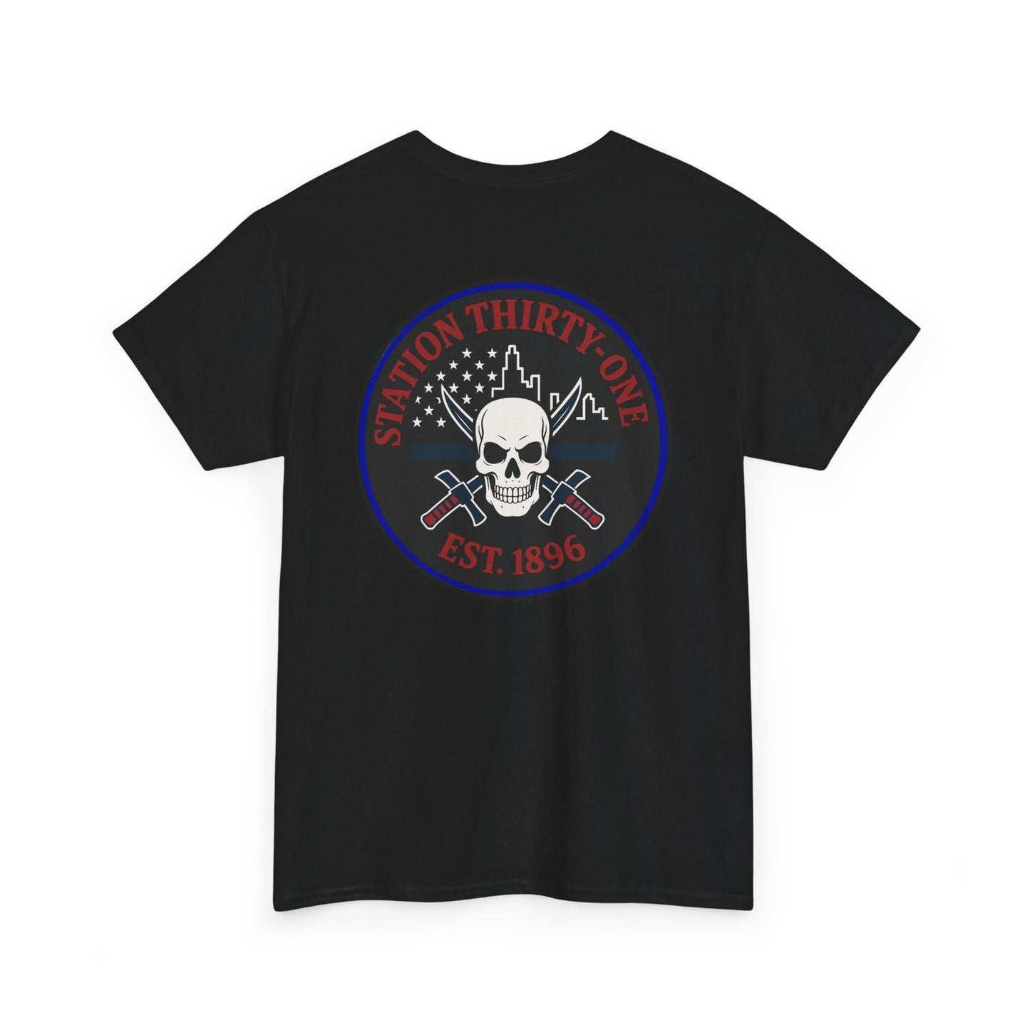 Retro Station 31 Skull Graphic Tee, Unisex Casual Shirt, Edgy Everyday Wear, Perfect for Gifting, Unique Art T-Shirt,