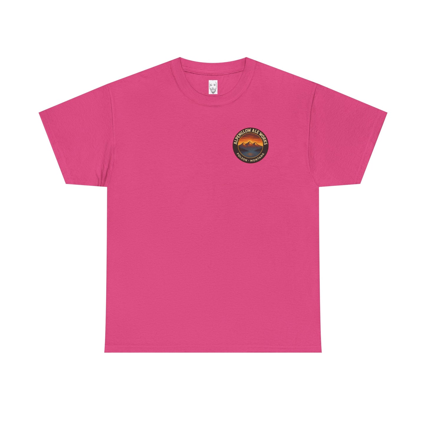Alpenglow Ale Works Unisex Heavy Cotton Tee - Retro Mountain Design