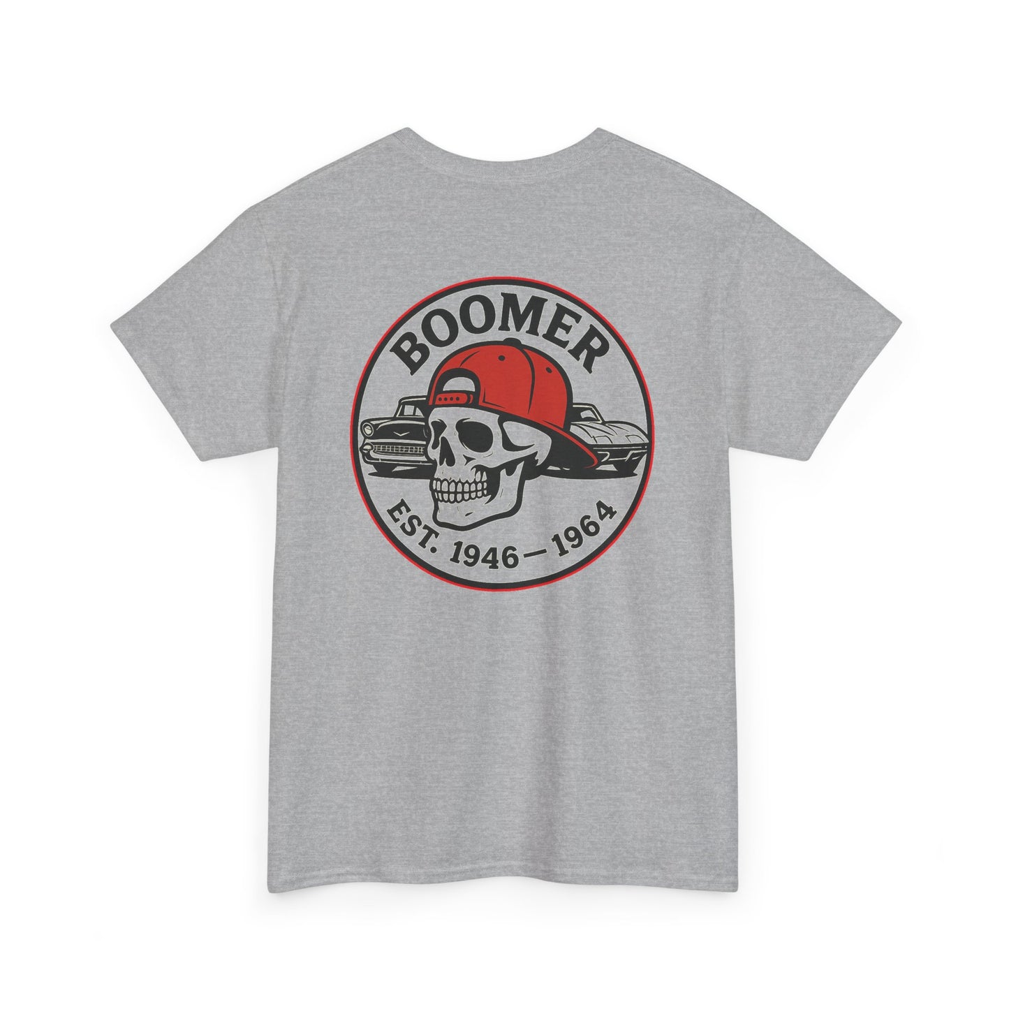 Cool Vintage Boomer Tee, Unisex Graphic Tee, Retro Skull Shirt, Gift for Dads, Birthday T-Shirt