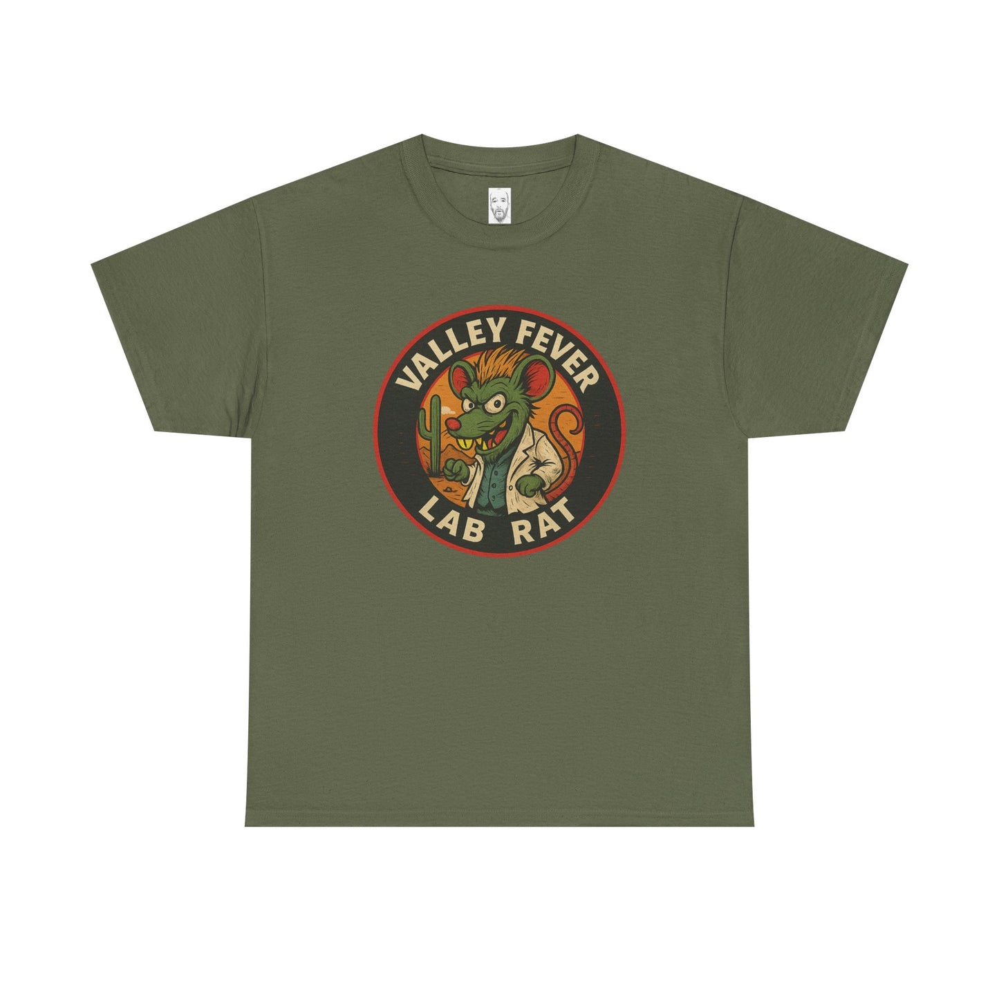 Vintage Valley Fever Lab Rat Tee - Unisex Heavy Cotton T-Shirt, Retro Graphic Shirt, Fun Gift Idea, Casual Wear, Animal Lover Apparel